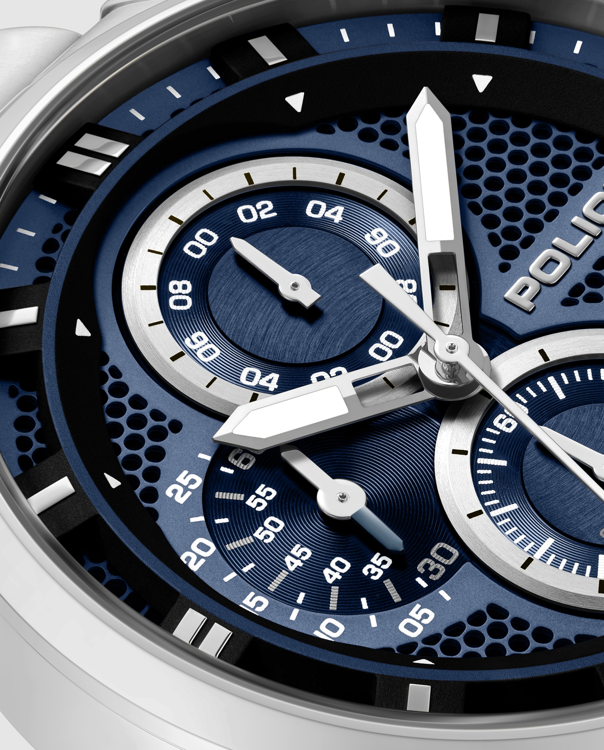 Reloj de hombre levuka pewgk0092502 de acero y correa plateada - Police - Plata Plata-5