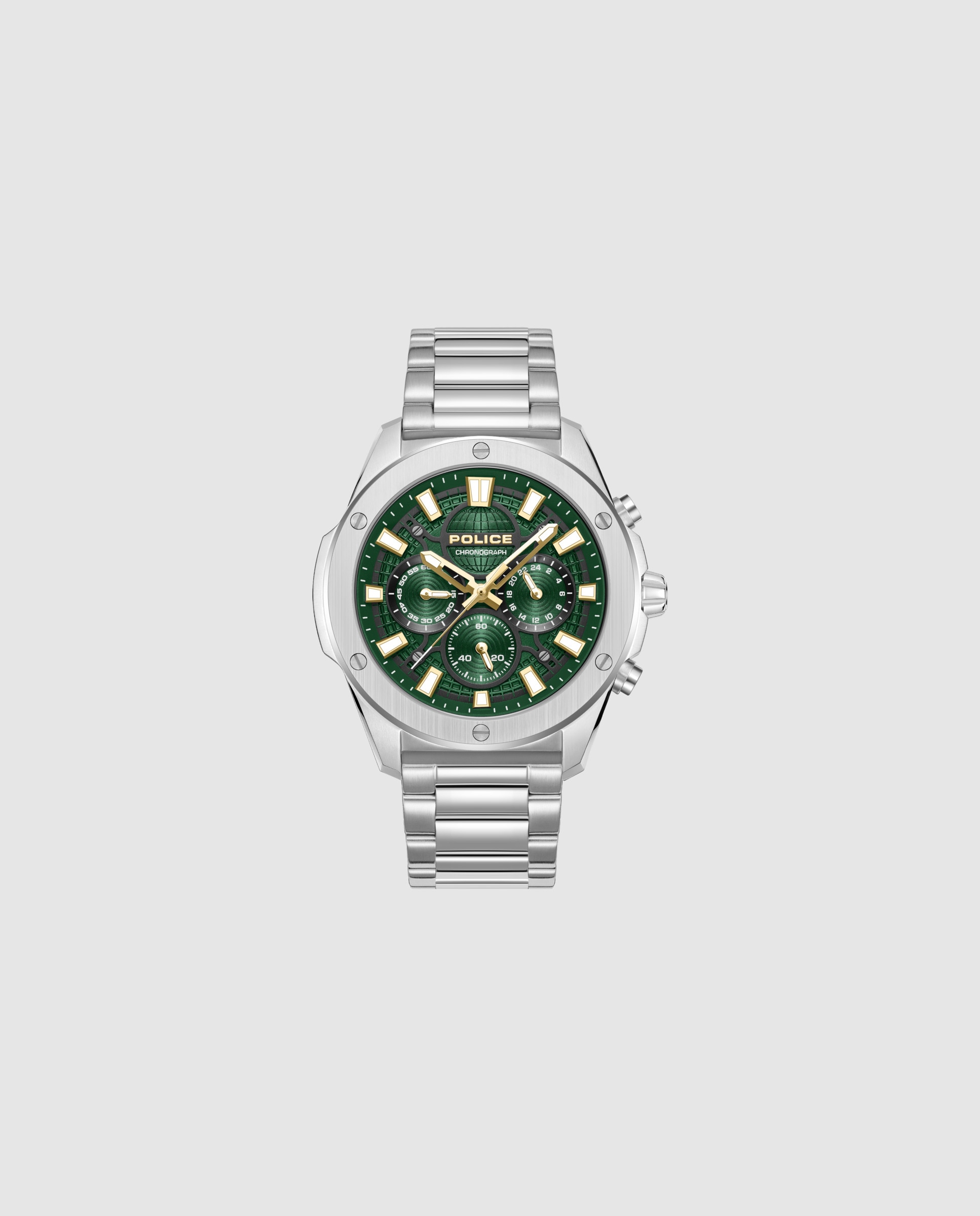 Imagen 0 de Reloj analógico de hombre moonstrike pewgk0093101 de acero y correa plateada Plata