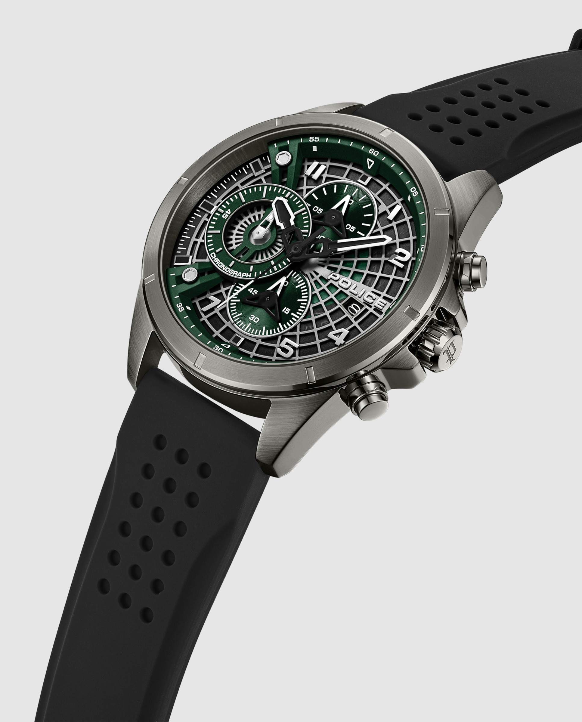 Imagen 4 de Reloj de hombre cipher pewgo0000101 de silicona - Police - Negro Negro