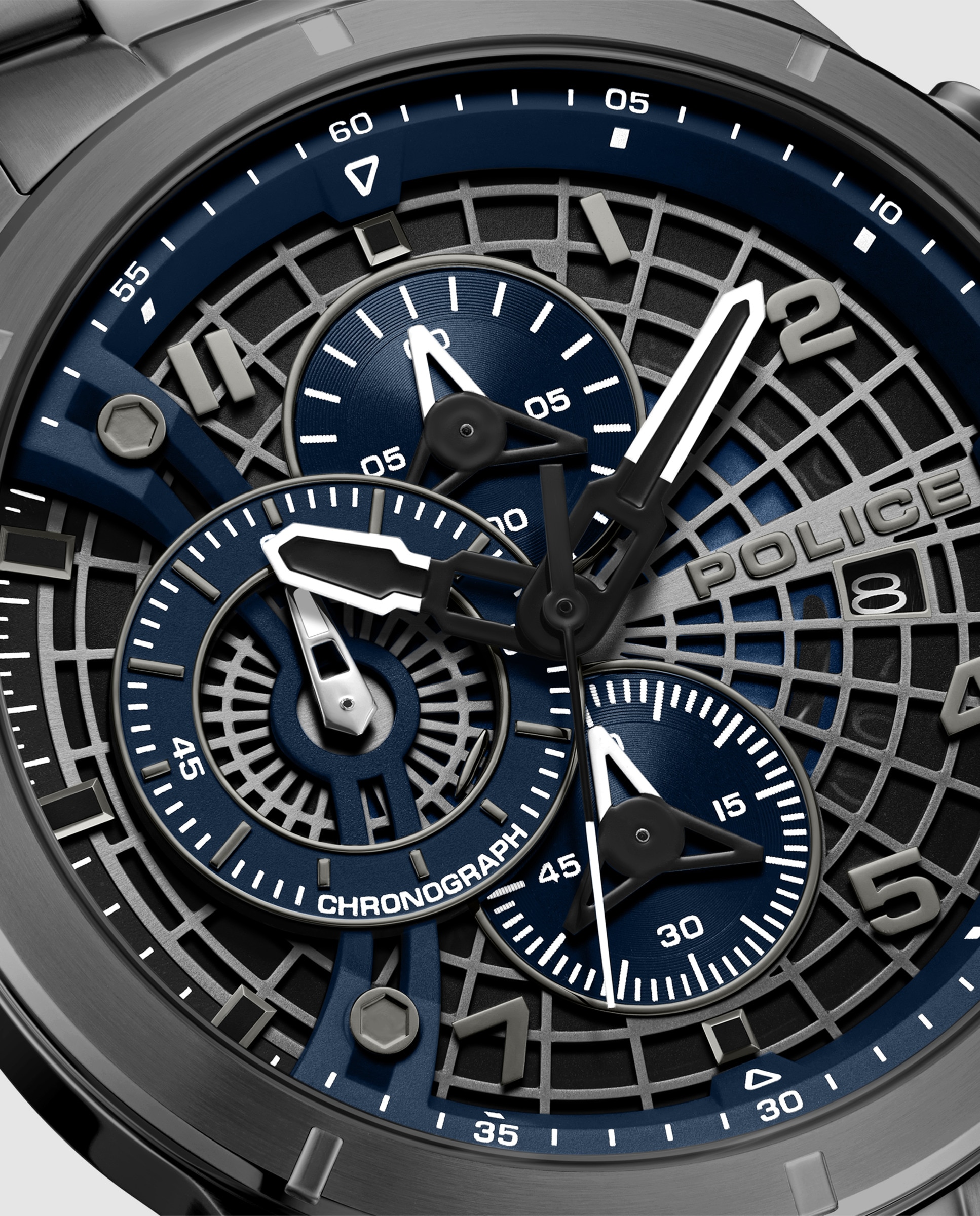 Imagen 5 de Reloj de hombre cipher pewgi0000103 de acero - Police - Gris Gris