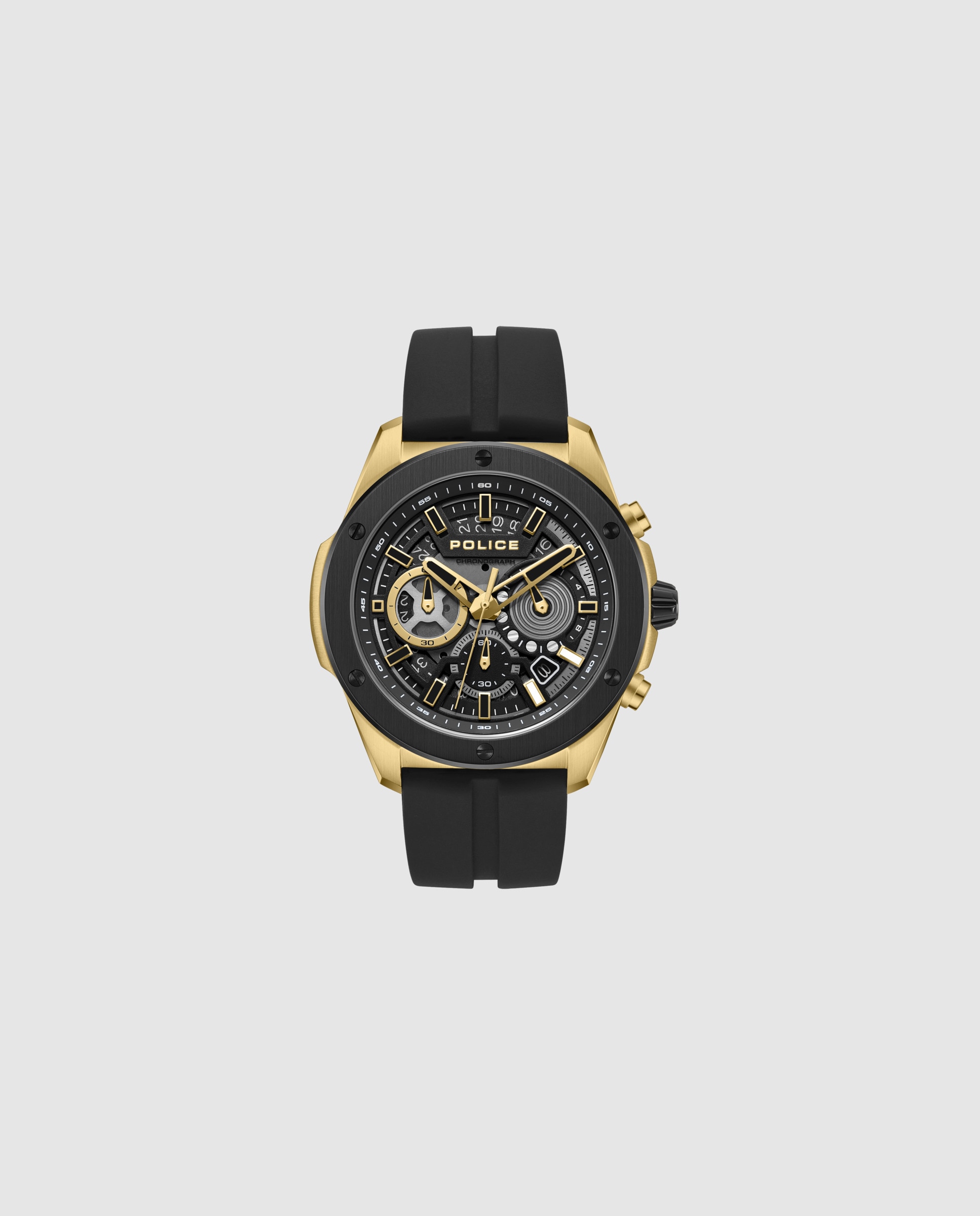 Imagen 1 de Reloj de hombre warren pewgo0000402 de silicona Negro