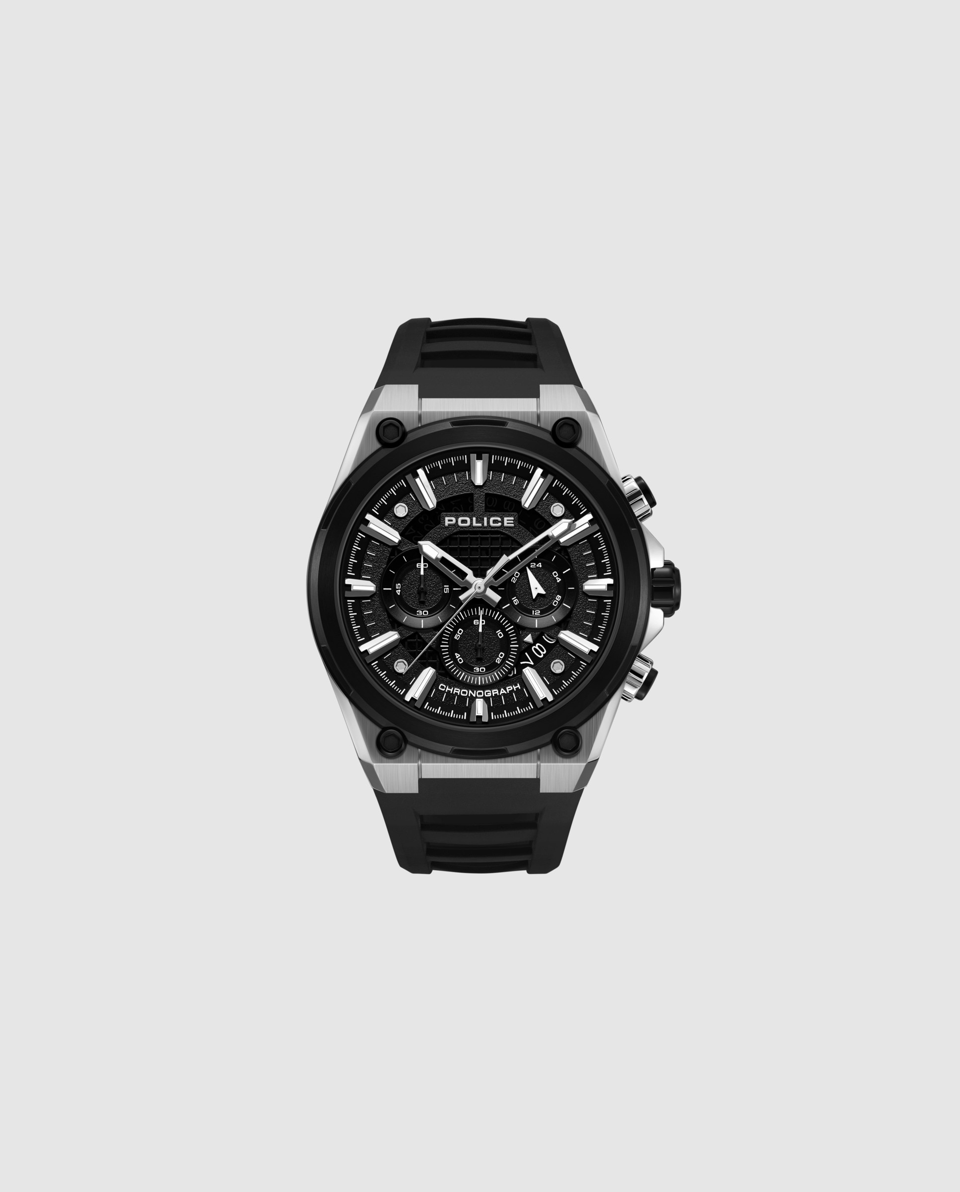 Imagen 1 de Reloj de hombre uros pewgo0000601 de silicona Negro
