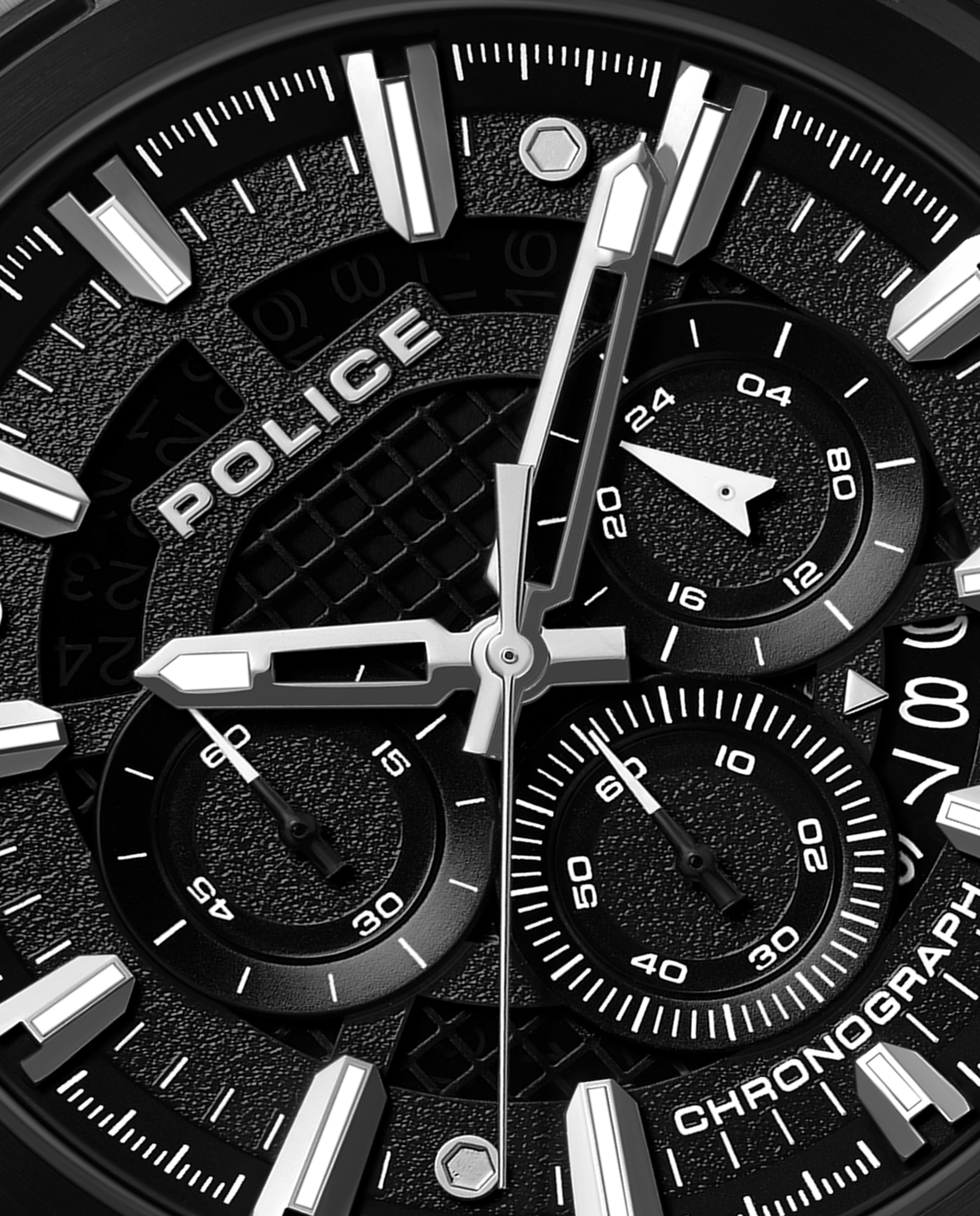 Imagen 5 de Reloj de hombre uros pewgo0000601 de silicona - Police - Negro Negro
