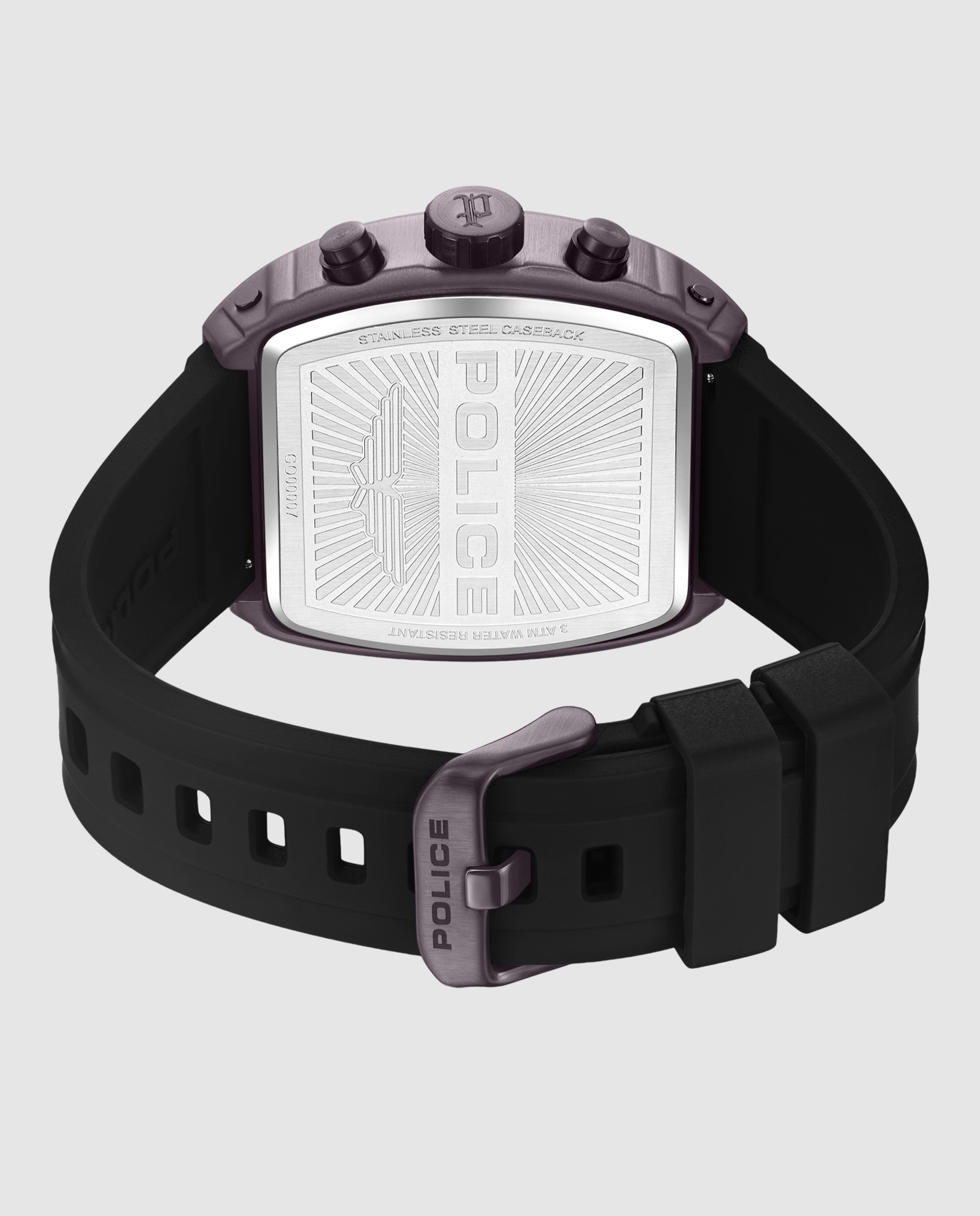 Imagen 2 de Reloj de hombre connector pewgo0000703 de silicona - Police - Negro Negro