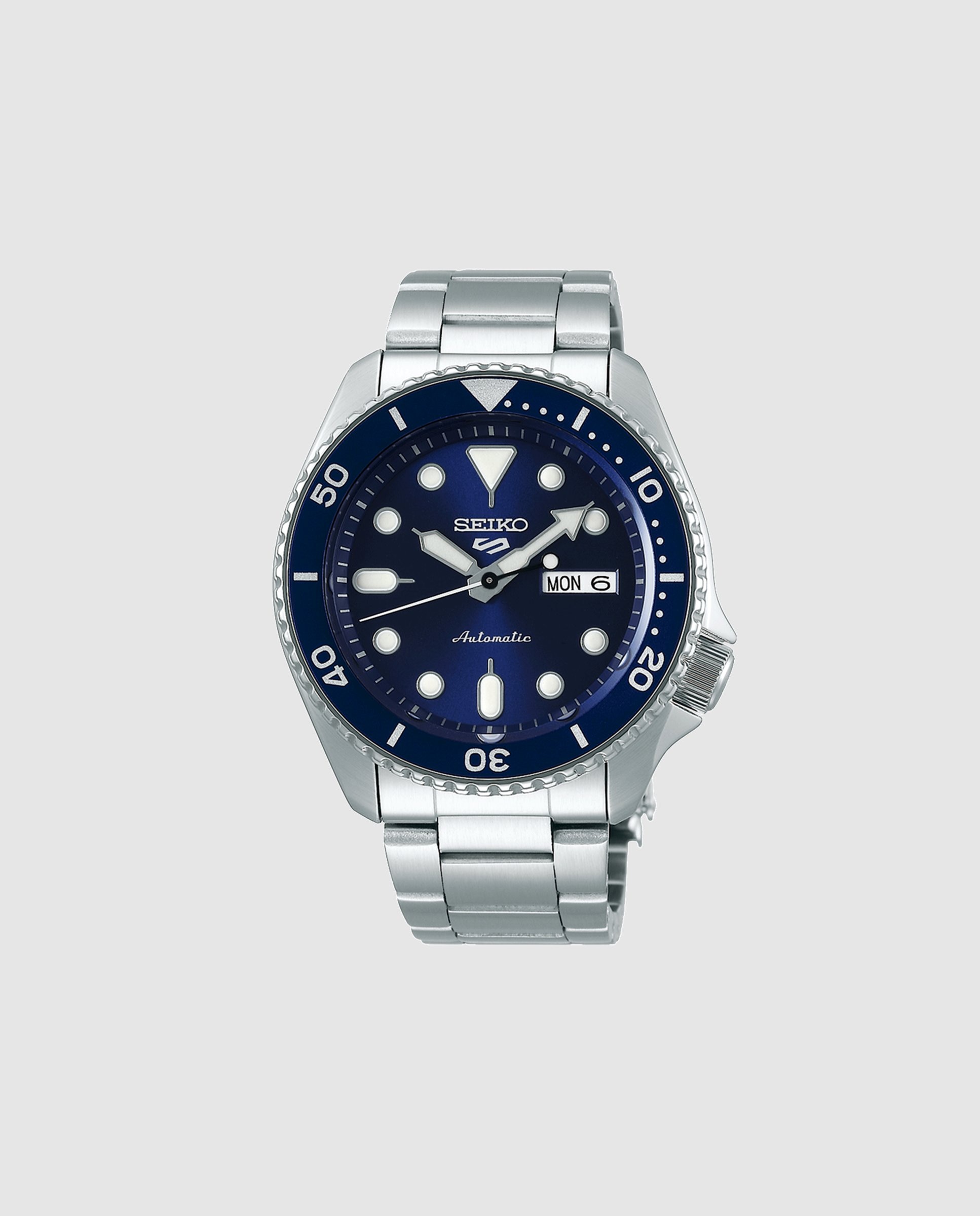 Imagen 0 de Reloj de hombre 5 sports srpd51k1 automático de acero y correa plateada Plata