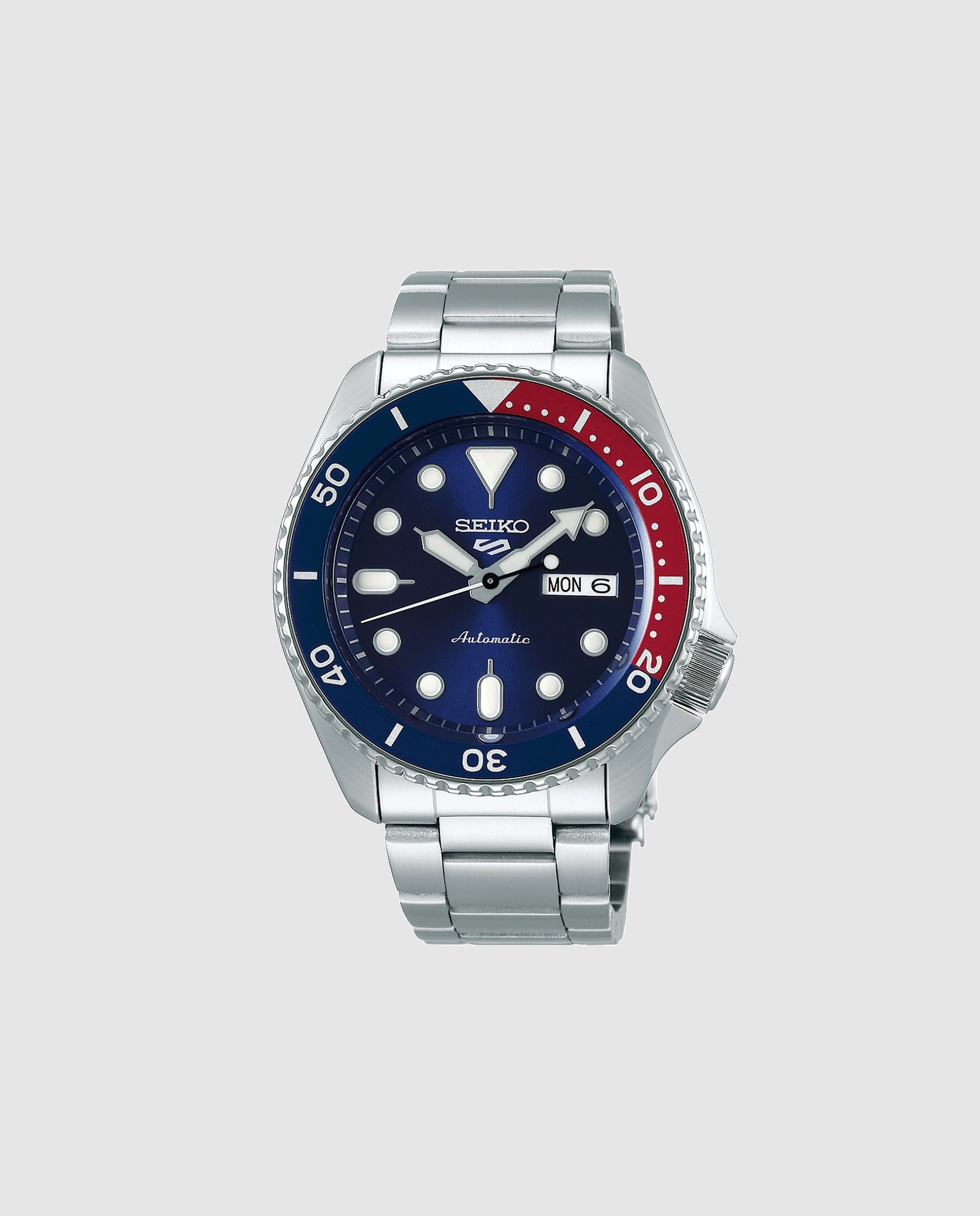Imagen 0 de Reloj de hombre 5 sports srpd53k1 automático de acero y correa plateada Plata