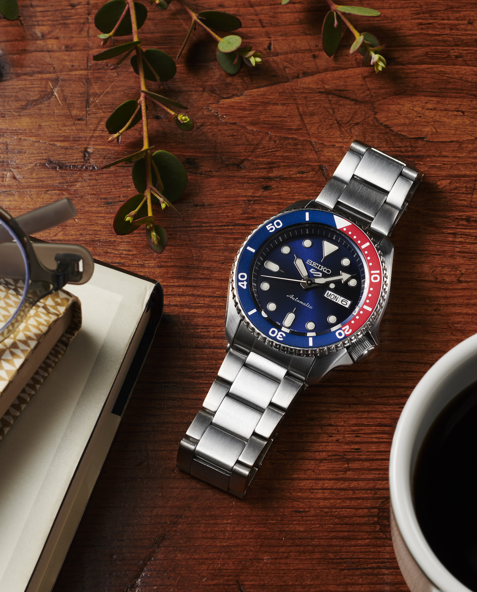 Imagen 4 de Reloj de hombre 5 sports srpd53k1 automático de acero y correa plateada - Plata Plata