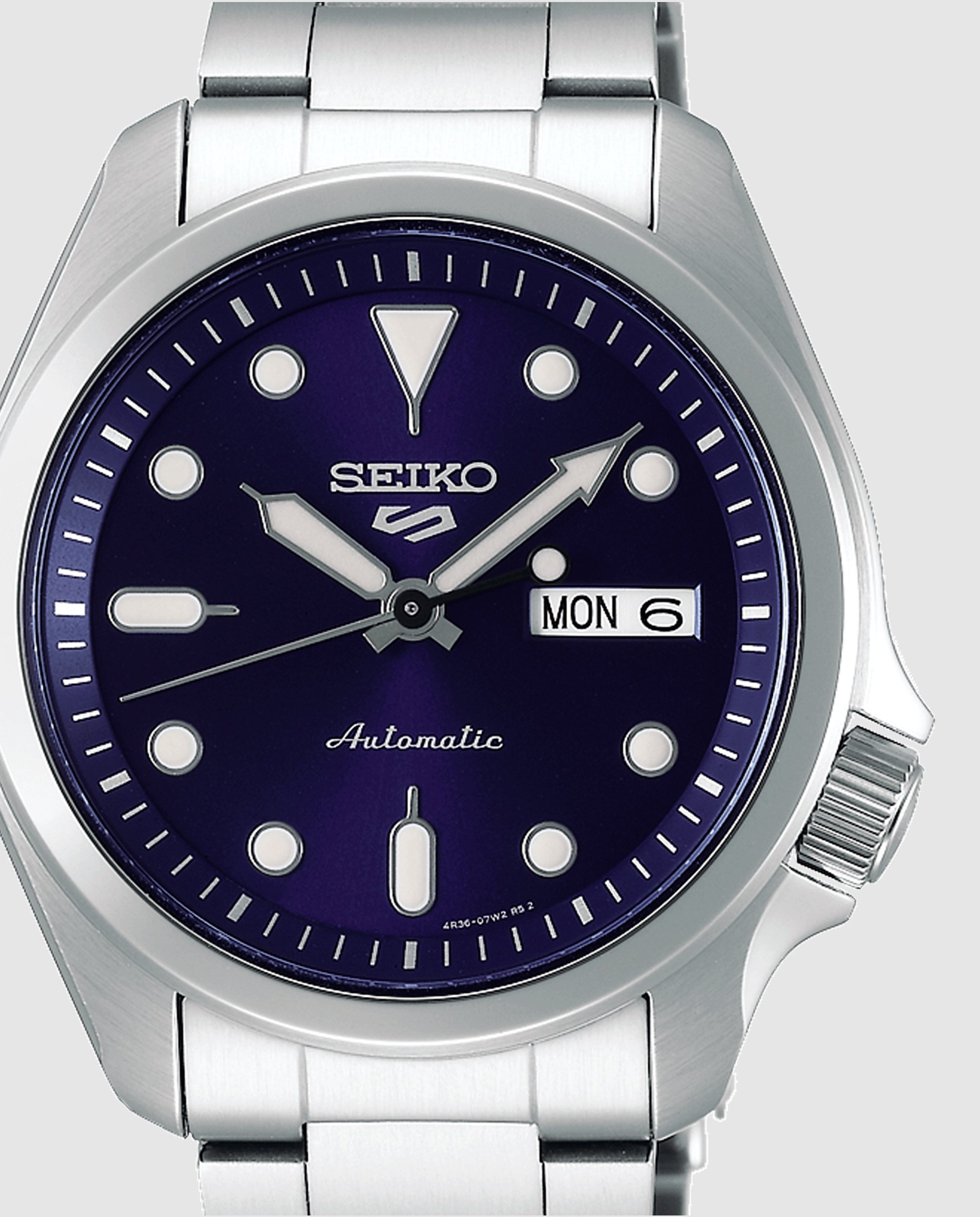 Imagen 2 de Reloj de hombre 5 sports srpe53k1 automático de acero y correa plateada - Plata Plata