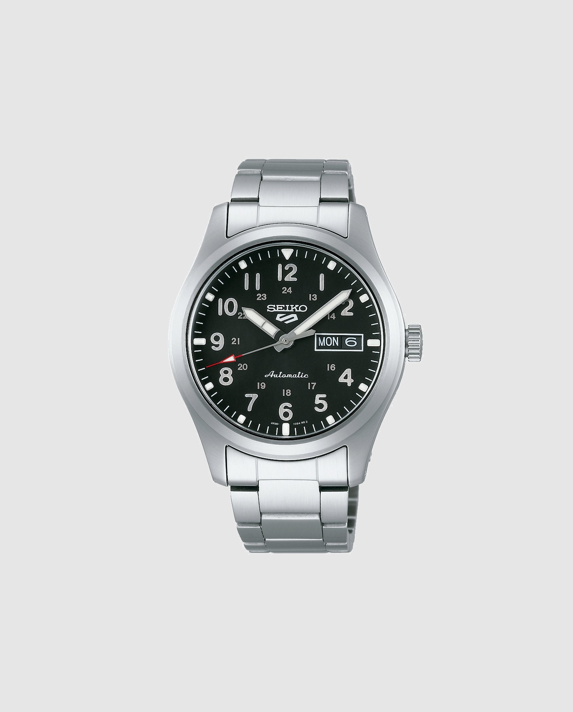 Imagen 0 de Reloj de hombre 5 sports srpg27k1 automático de acero y correa plateada Plata
