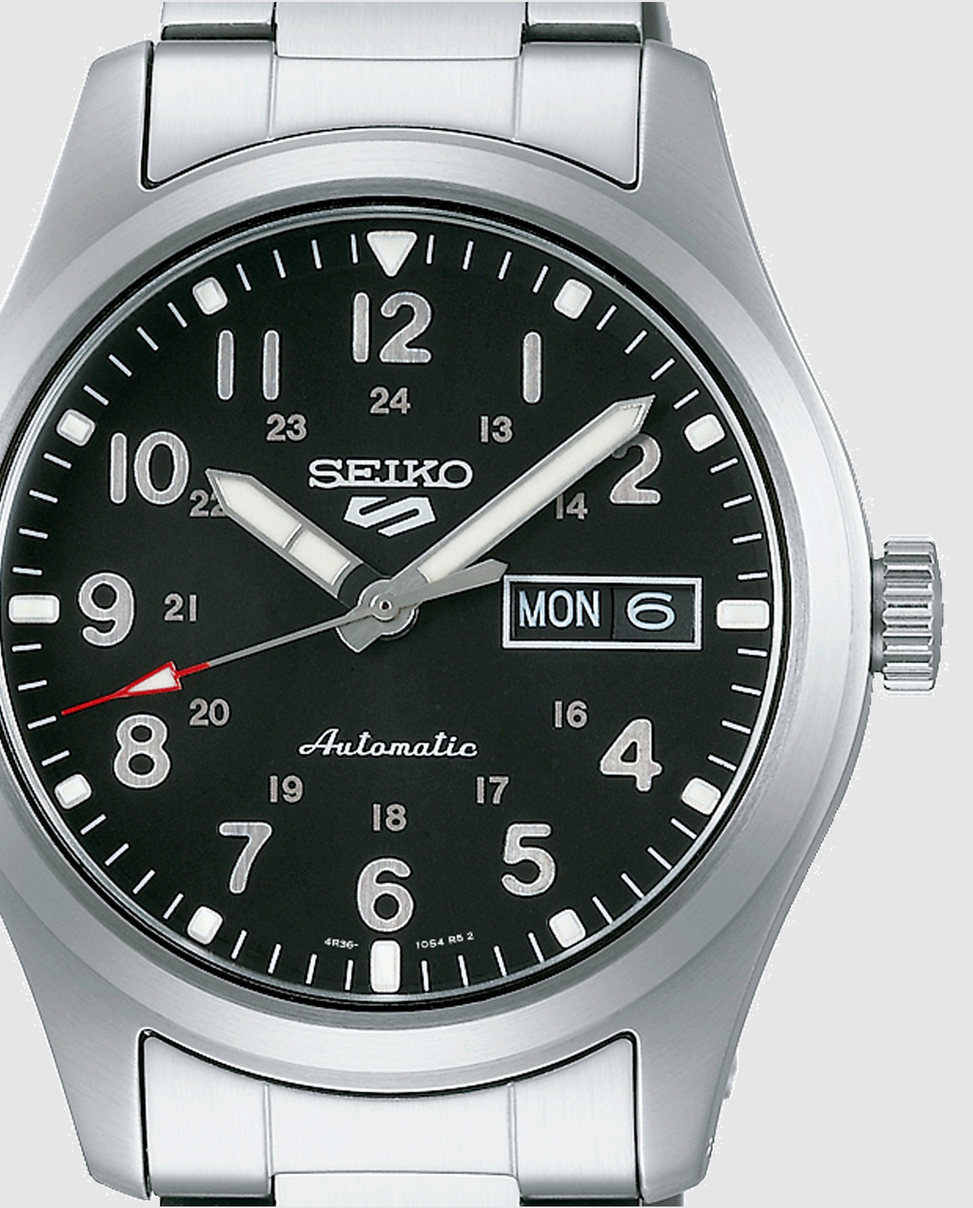 Reloj de hombre 5 sports srpg27k1 automático de acero y correa plateada - Seiko - Plata Plata-2