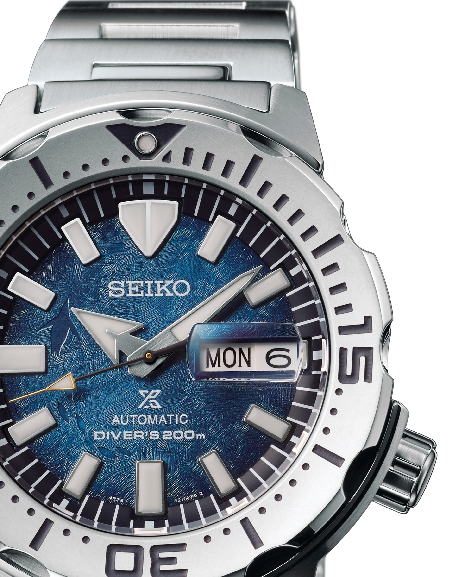 Reloj de hombre prospex srph75k1 automático de acero y correa plateada - Seiko - Plata Plata-2
