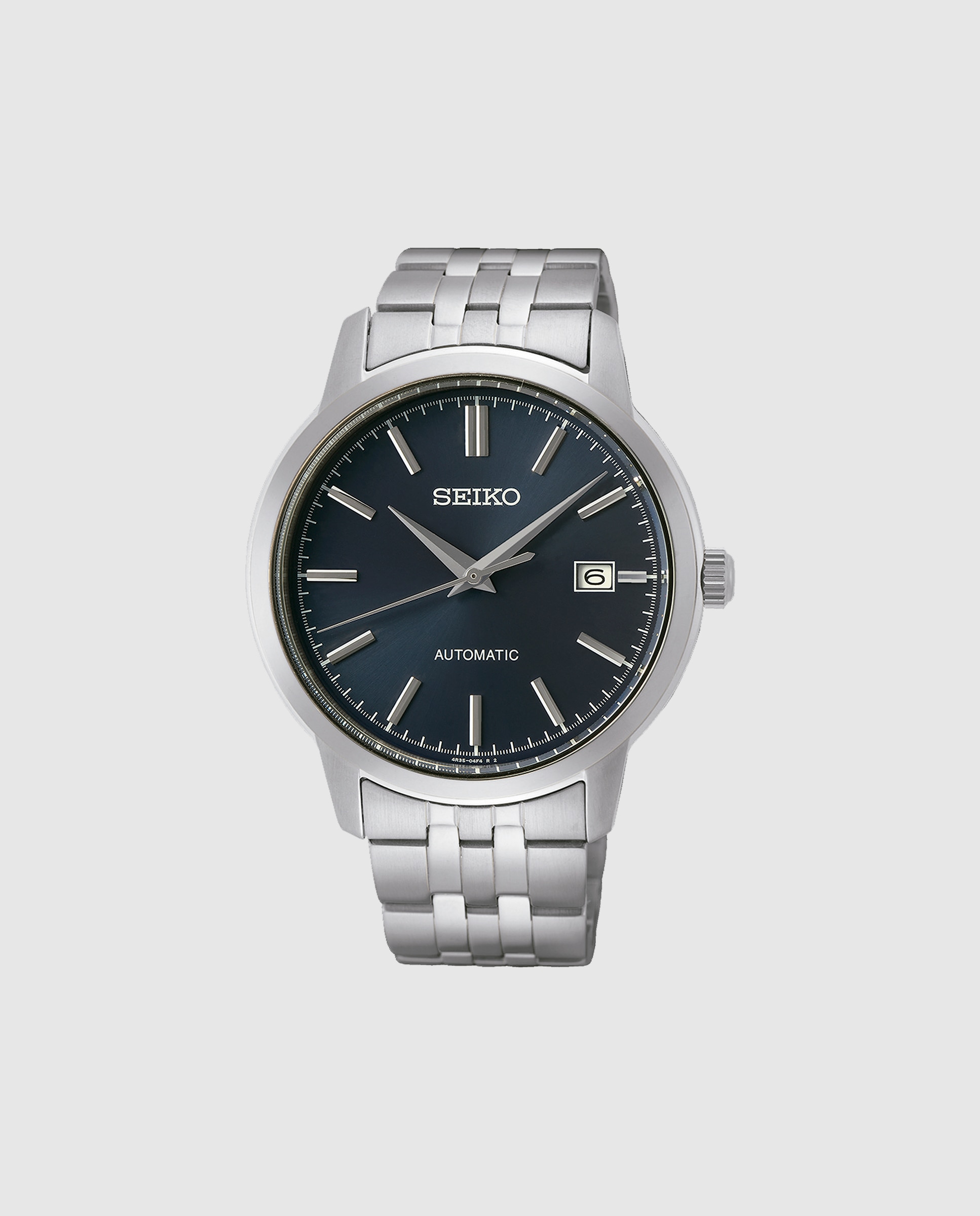 Reloj de hombre neo classic srph87k1 automático de acero y correa plateada Plata Seiko Plata-1