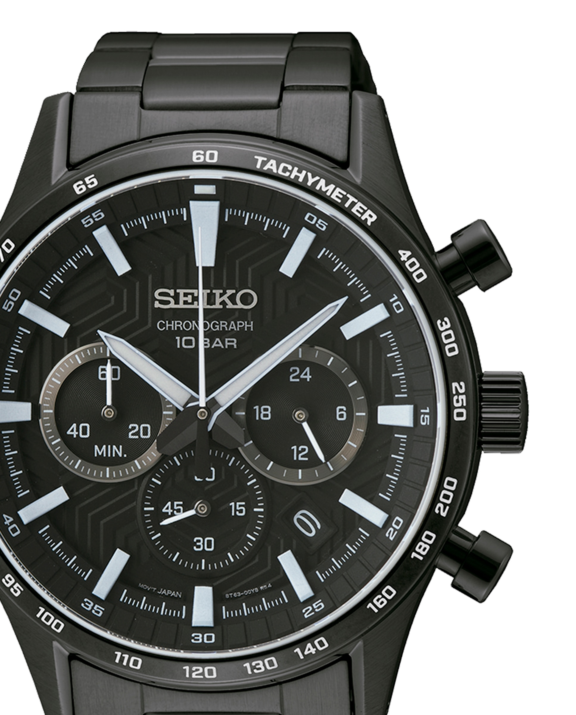 Reloj de hombre neo sports ssb415p1 de acero y correa negra - Seiko - Negro Negro-2