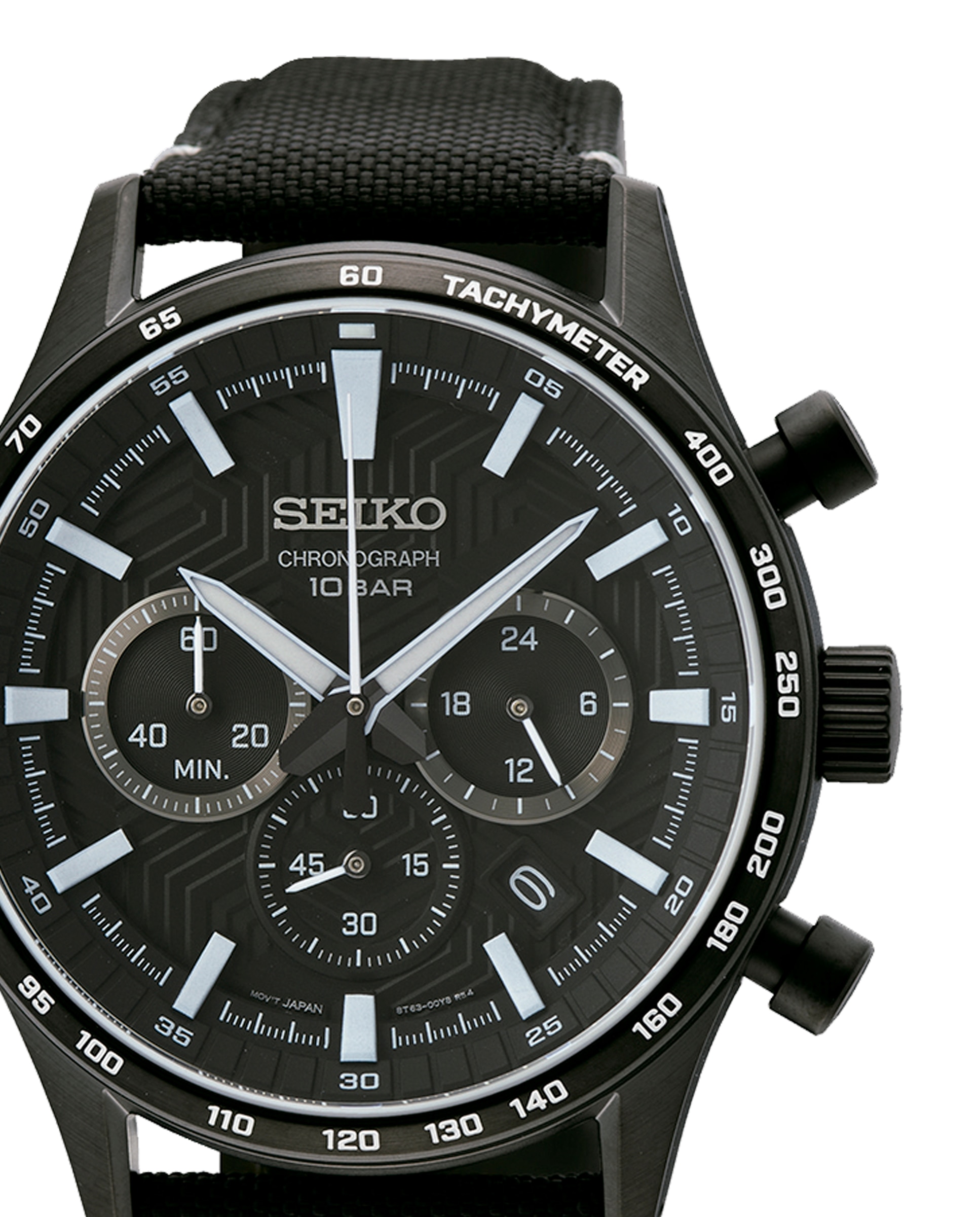 Reloj de hombre neo sports ssb417p1 de nylon y correa negra - Seiko - Negro Negro-2