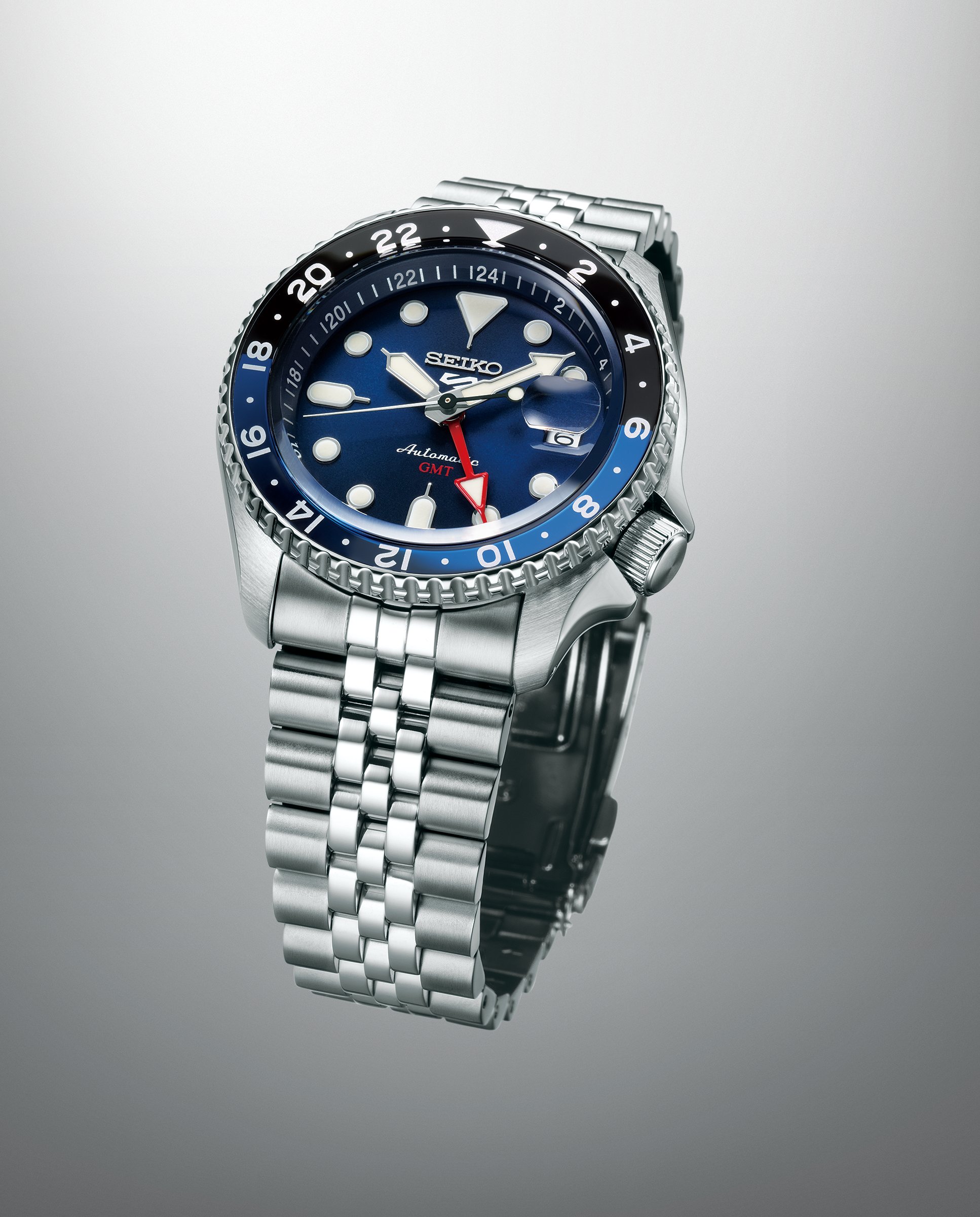 Reloj de hombre 5 sports ssk003k1 automático de acero y correa plateada - Seiko - Plata Plata-3