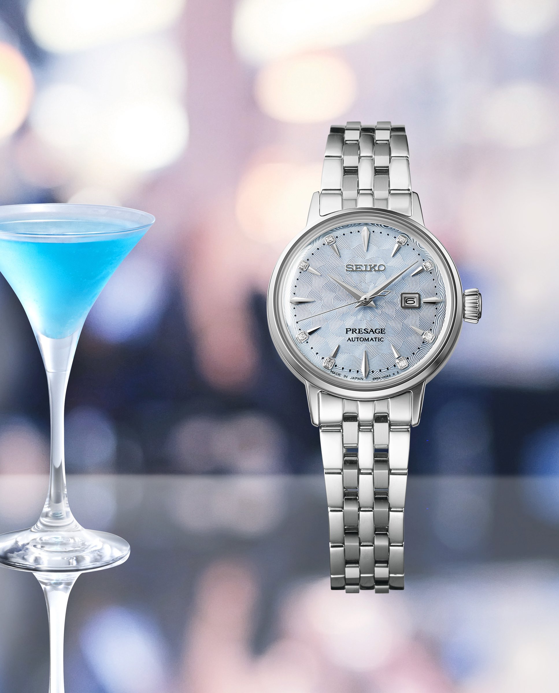Reloj de mujer presage sre007j1 automático de acero y correa plateada - Seiko - Plata Plata-3
