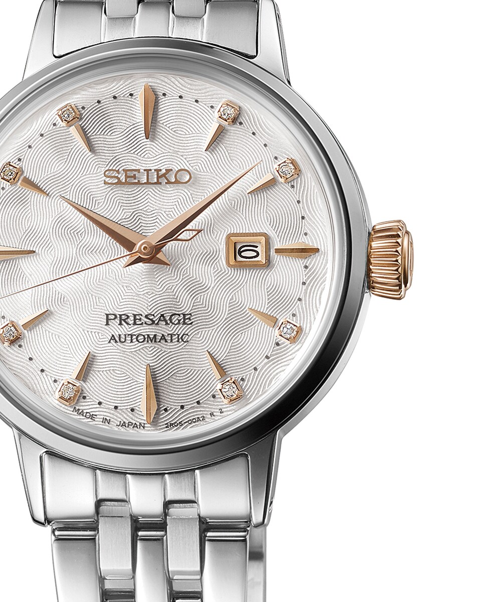 Reloj de mujer Presage SRE009J1 automático de acero y correa plateada Plata-2