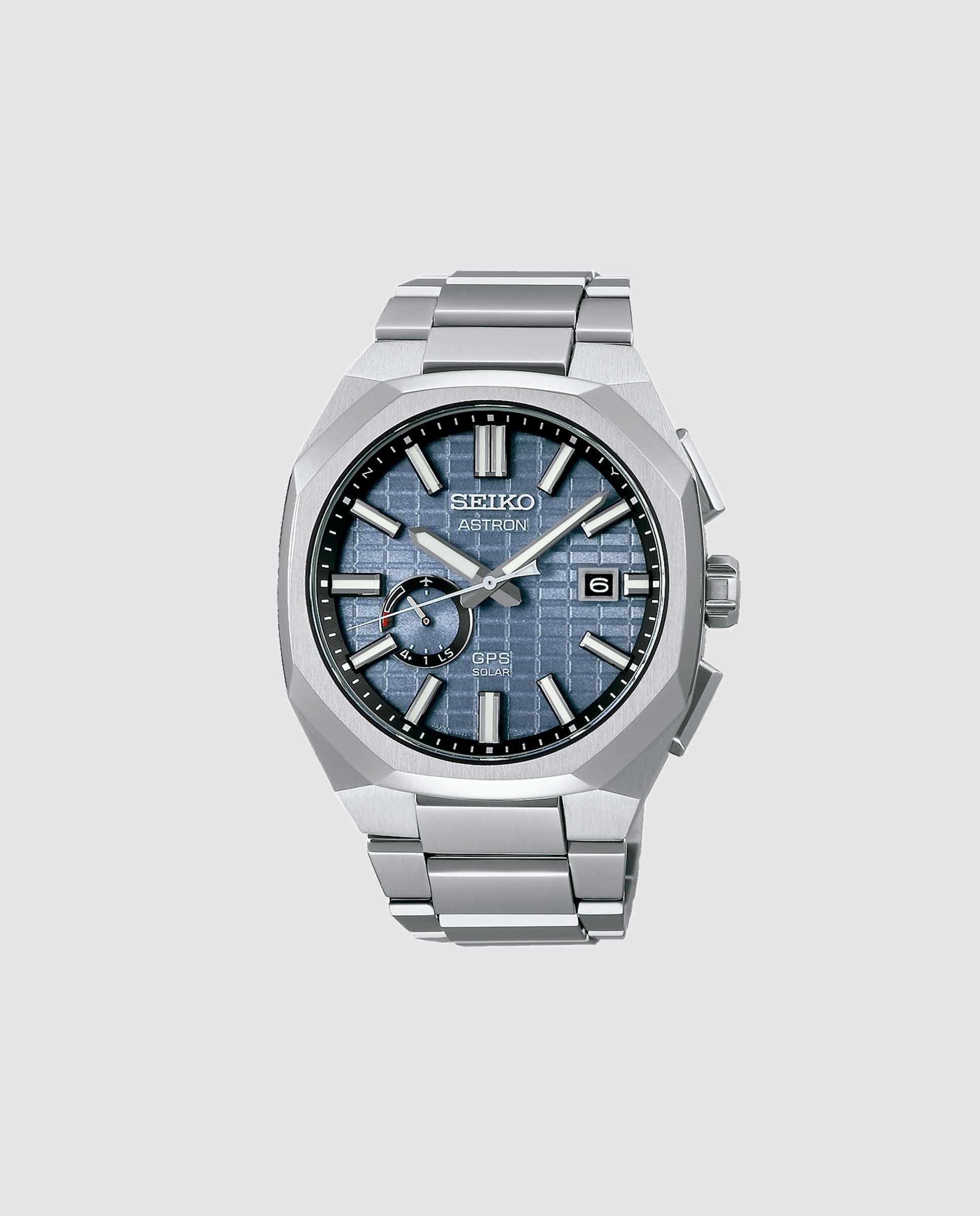 Imagen 0 de Reloj de hombre astron ssj013j1 de titanio y correa plateada Plata