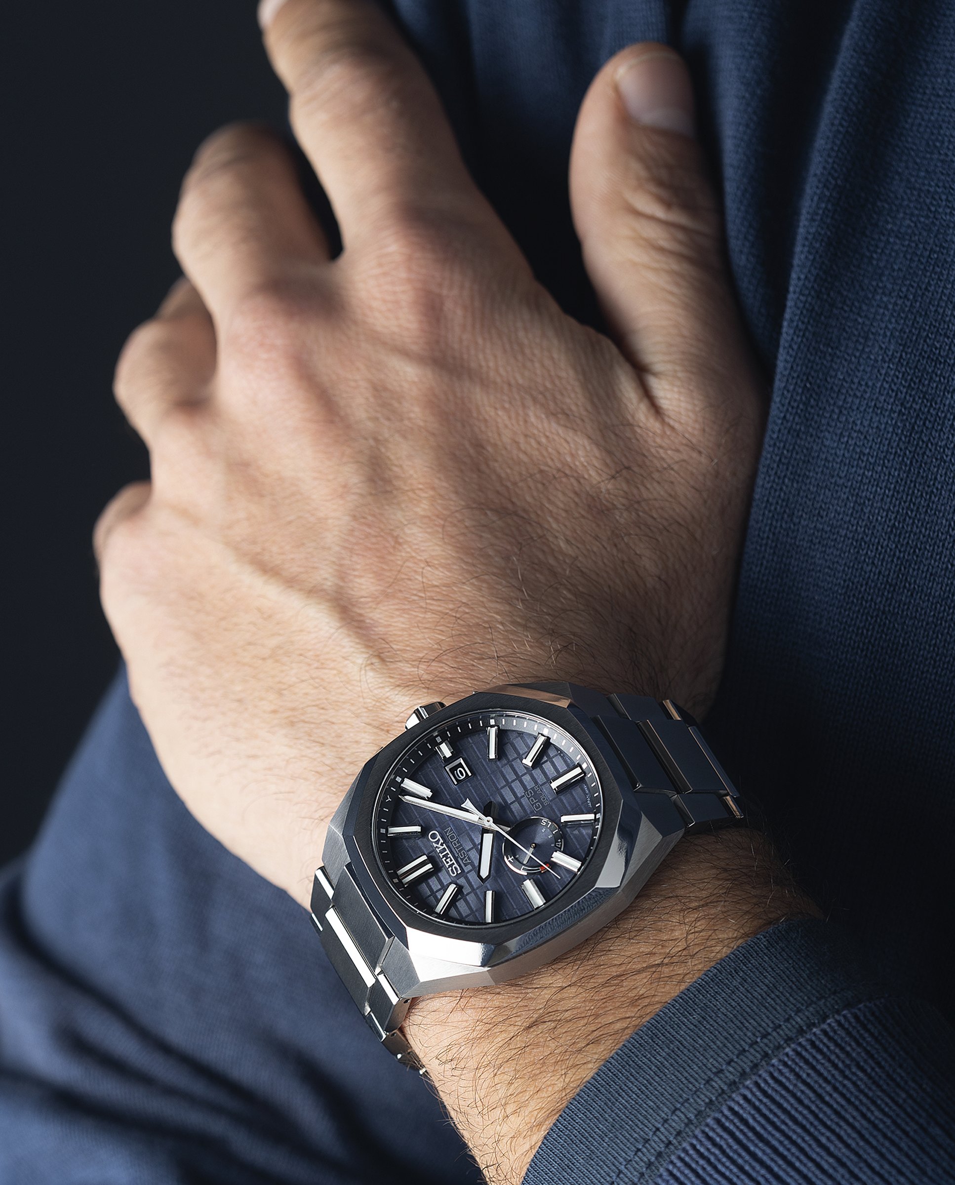 Reloj de hombre astron ssj013j1 de titanio y correa plateada - Seiko - Plata Plata-4