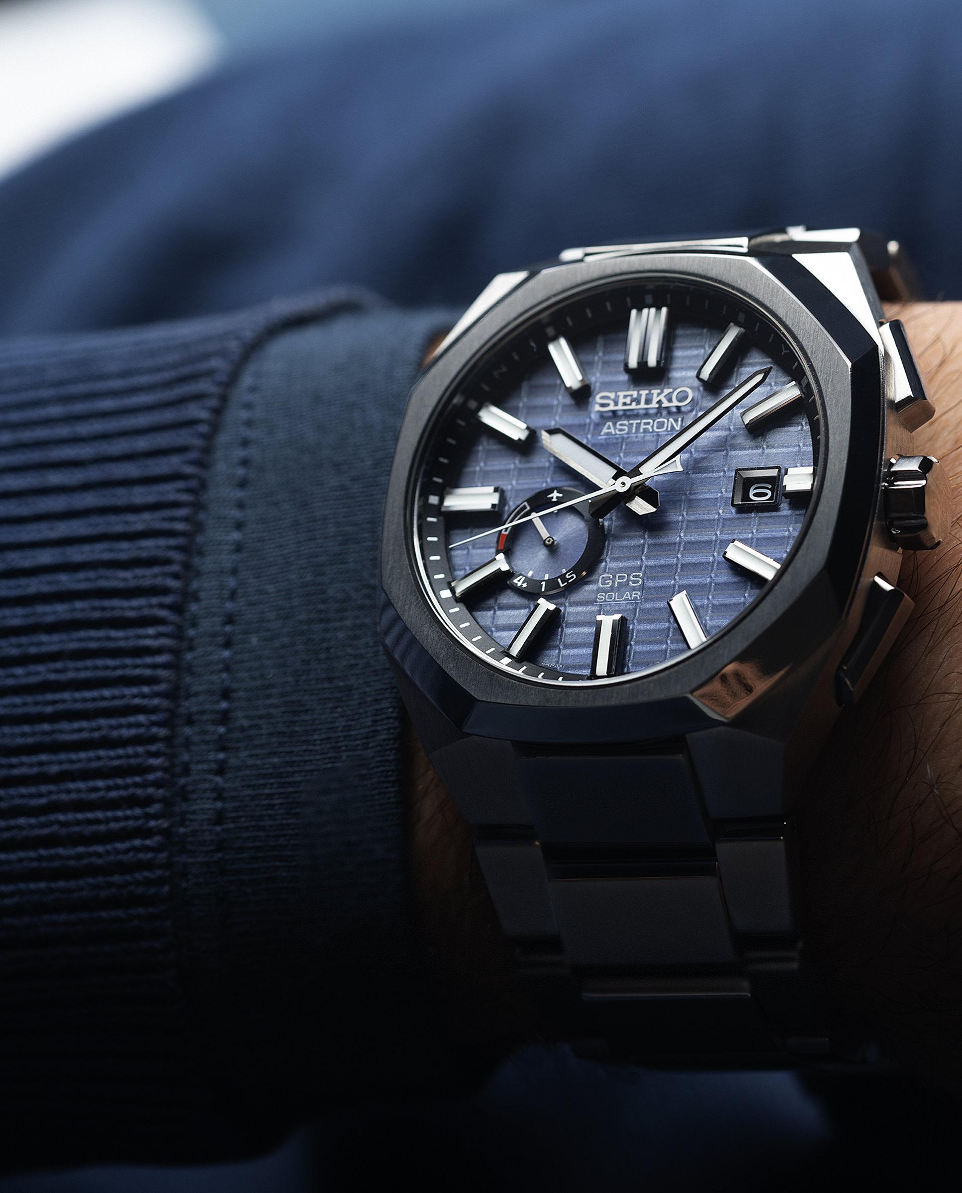Reloj de hombre astron ssj013j1 de titanio y correa plateada - Seiko - Plata Plata-5