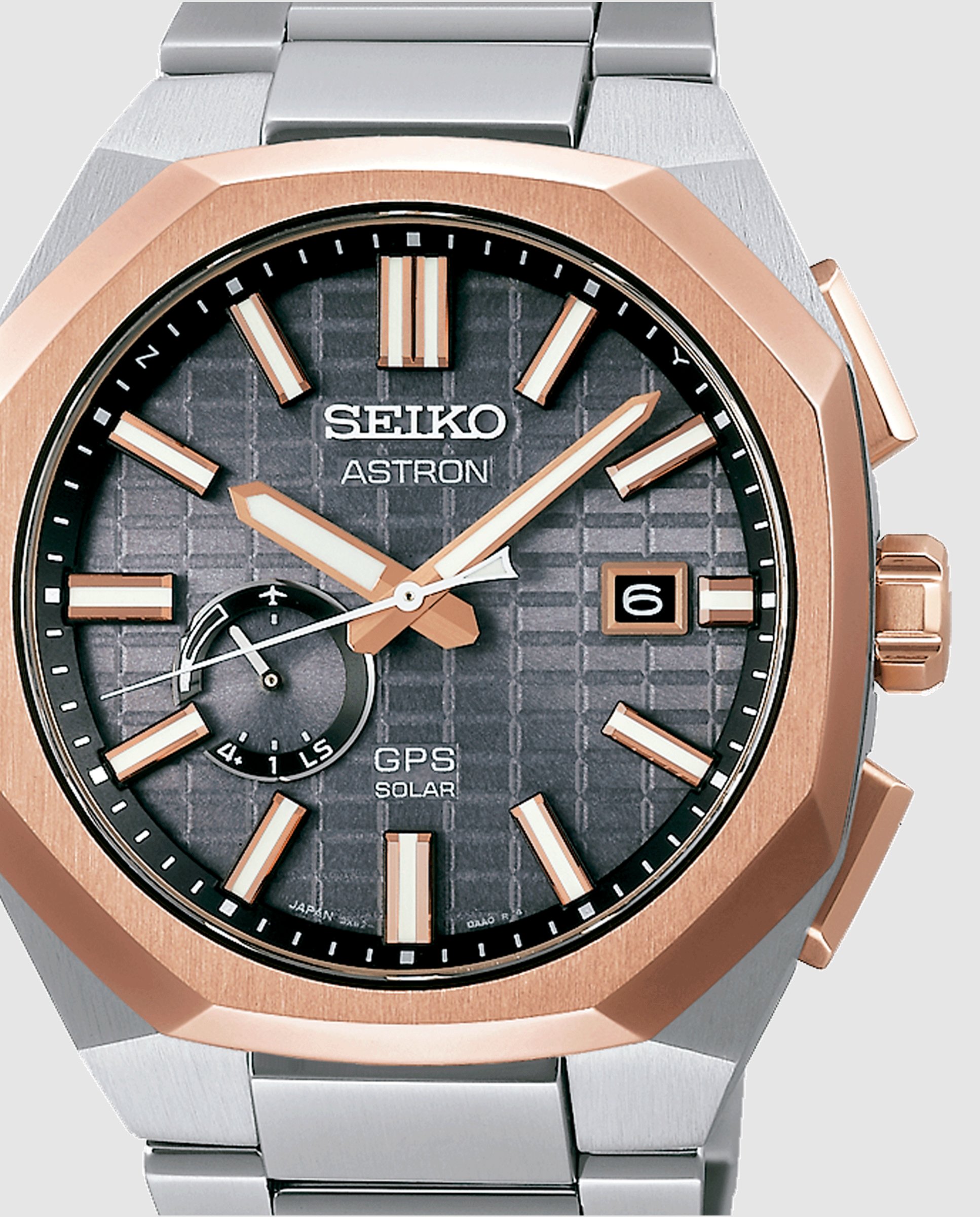 Reloj de hombre astron ssj014j1 de titanio y correa plateada - Seiko - Plata Plata-2