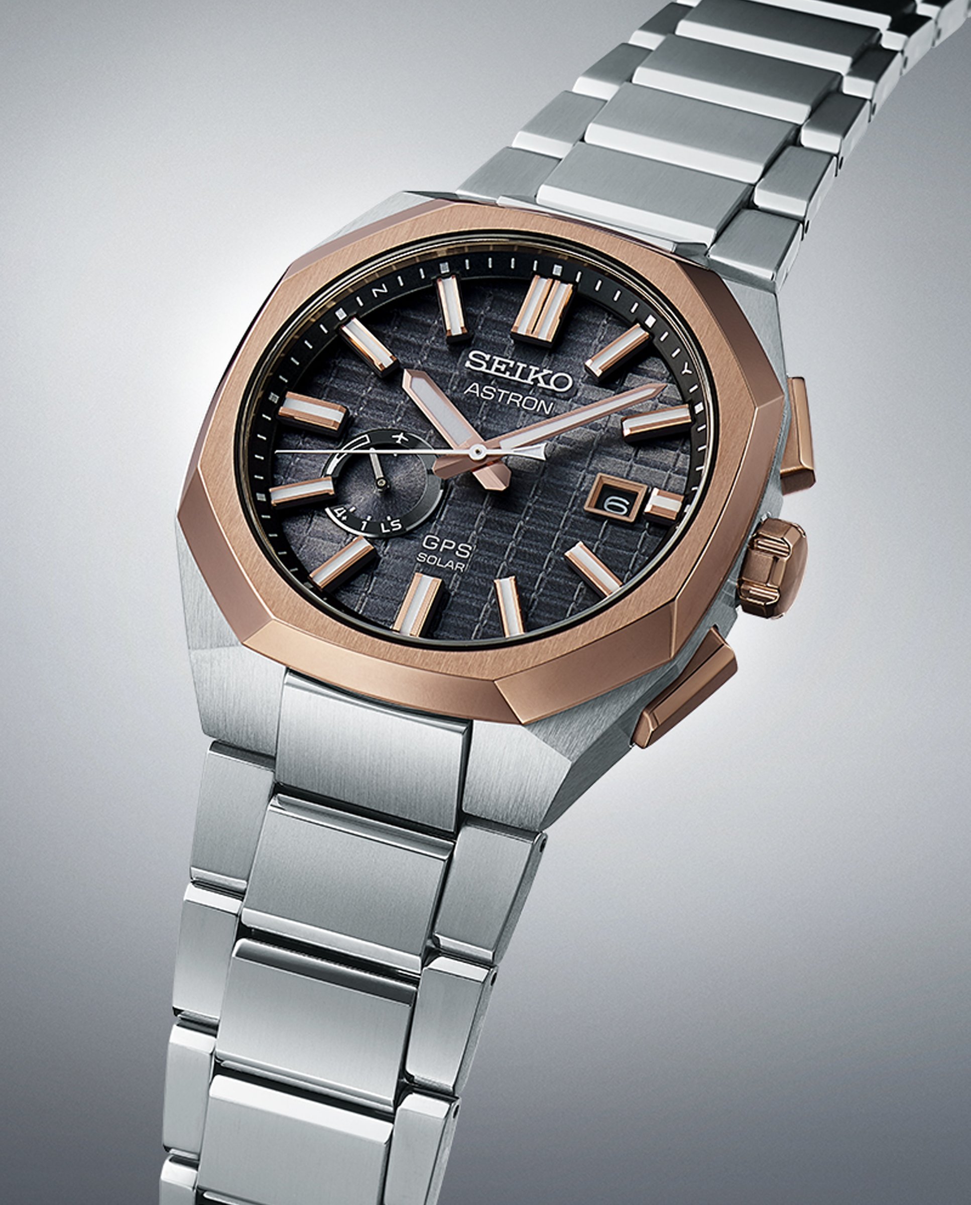 Reloj de hombre astron ssj014j1 de titanio y correa plateada - Seiko - Plata Plata-3