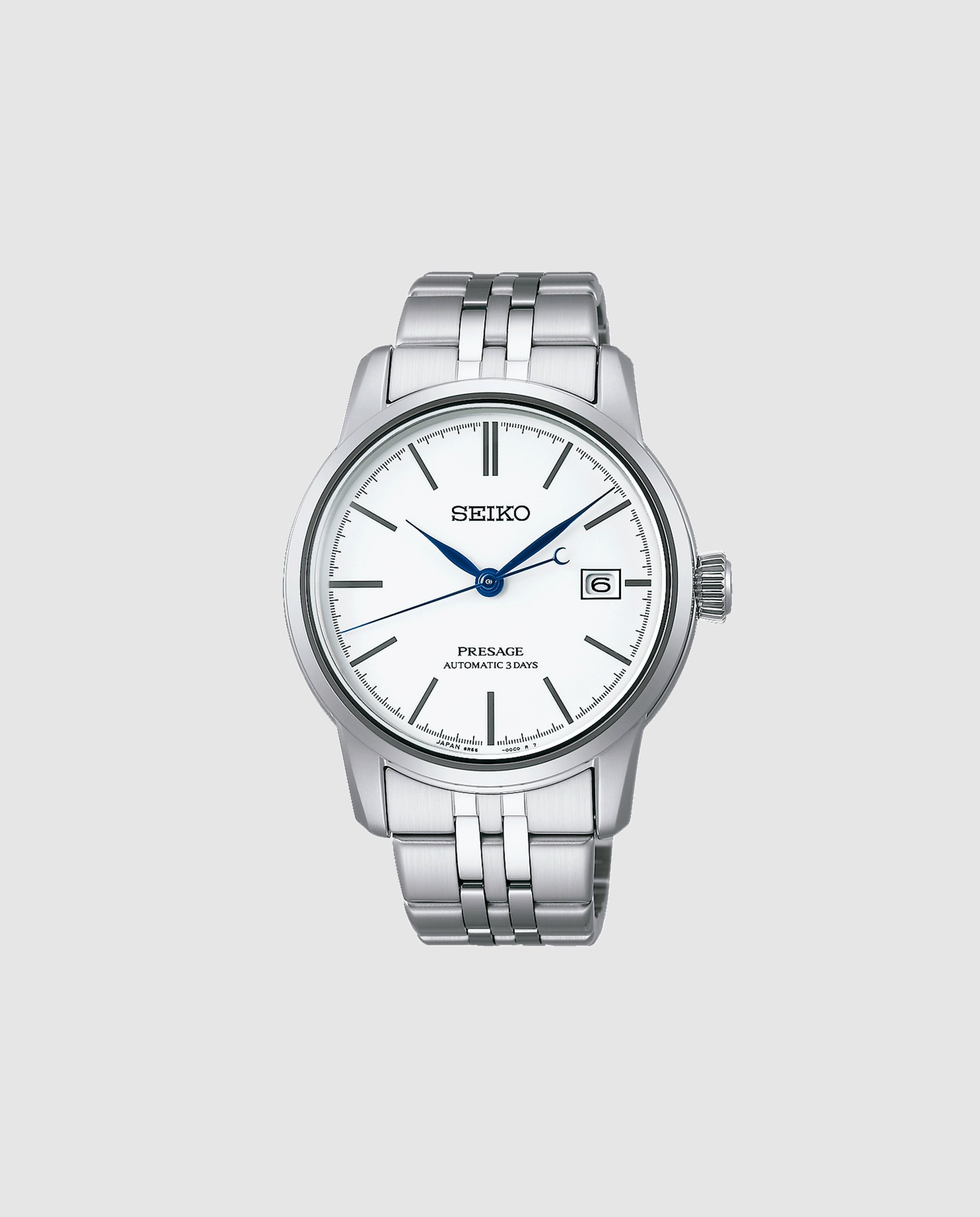 Imagen 0 de Reloj de hombre presage spb403j1 automático de acero y correa plateada Plata