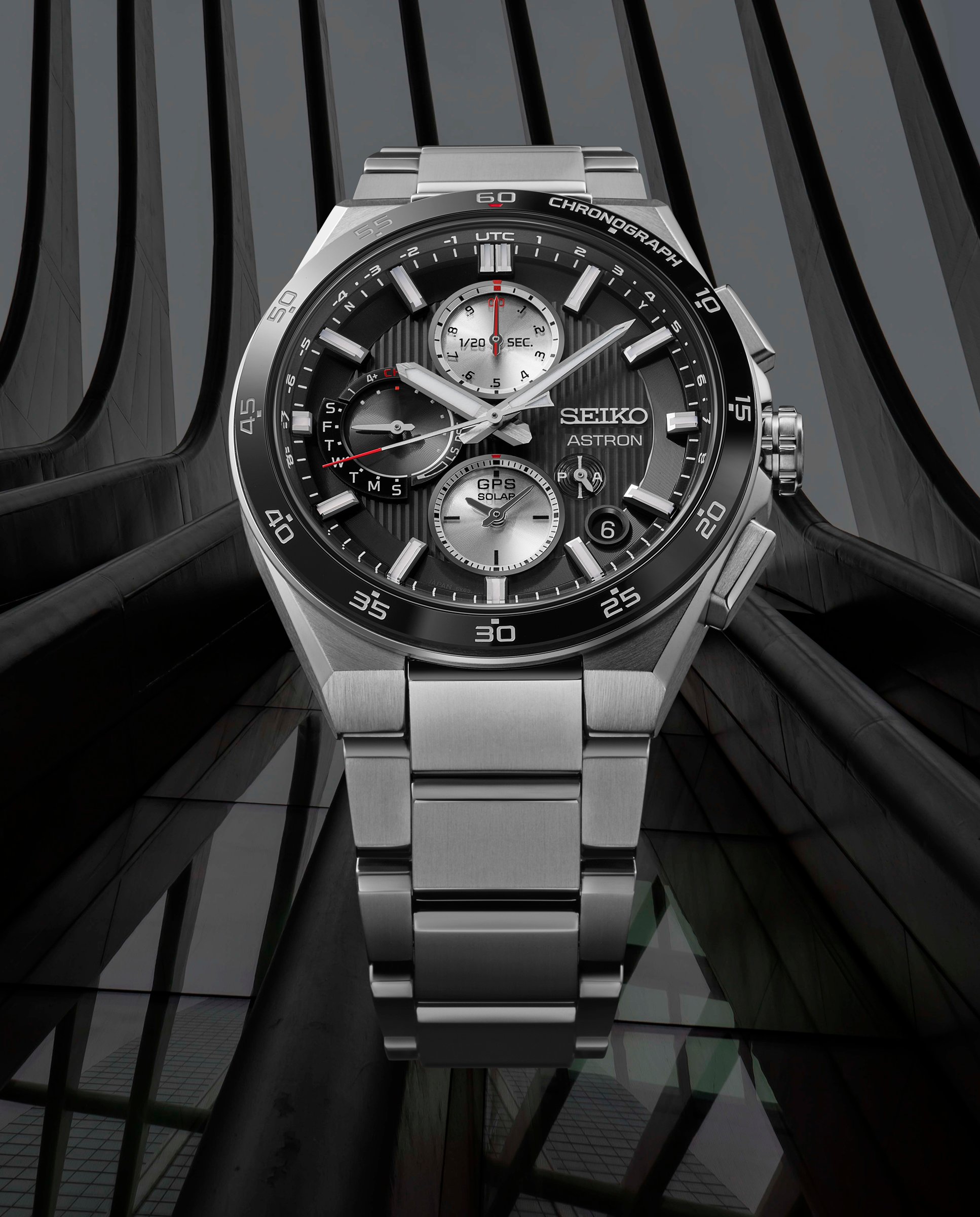 Reloj de hombre astron ssh151j1 de titanio y correa plateada - Seiko - Plata Plata-4
