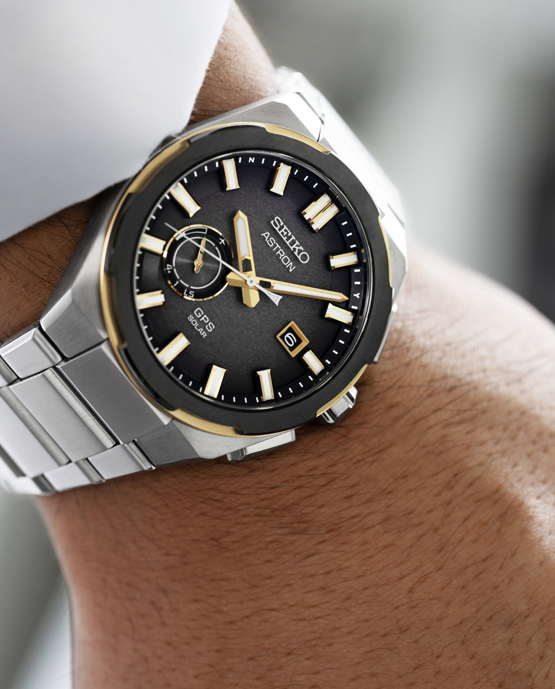 Reloj de hombre astron ssj026j1 de titanio y correa plateada - Seiko - Plata Plata-5