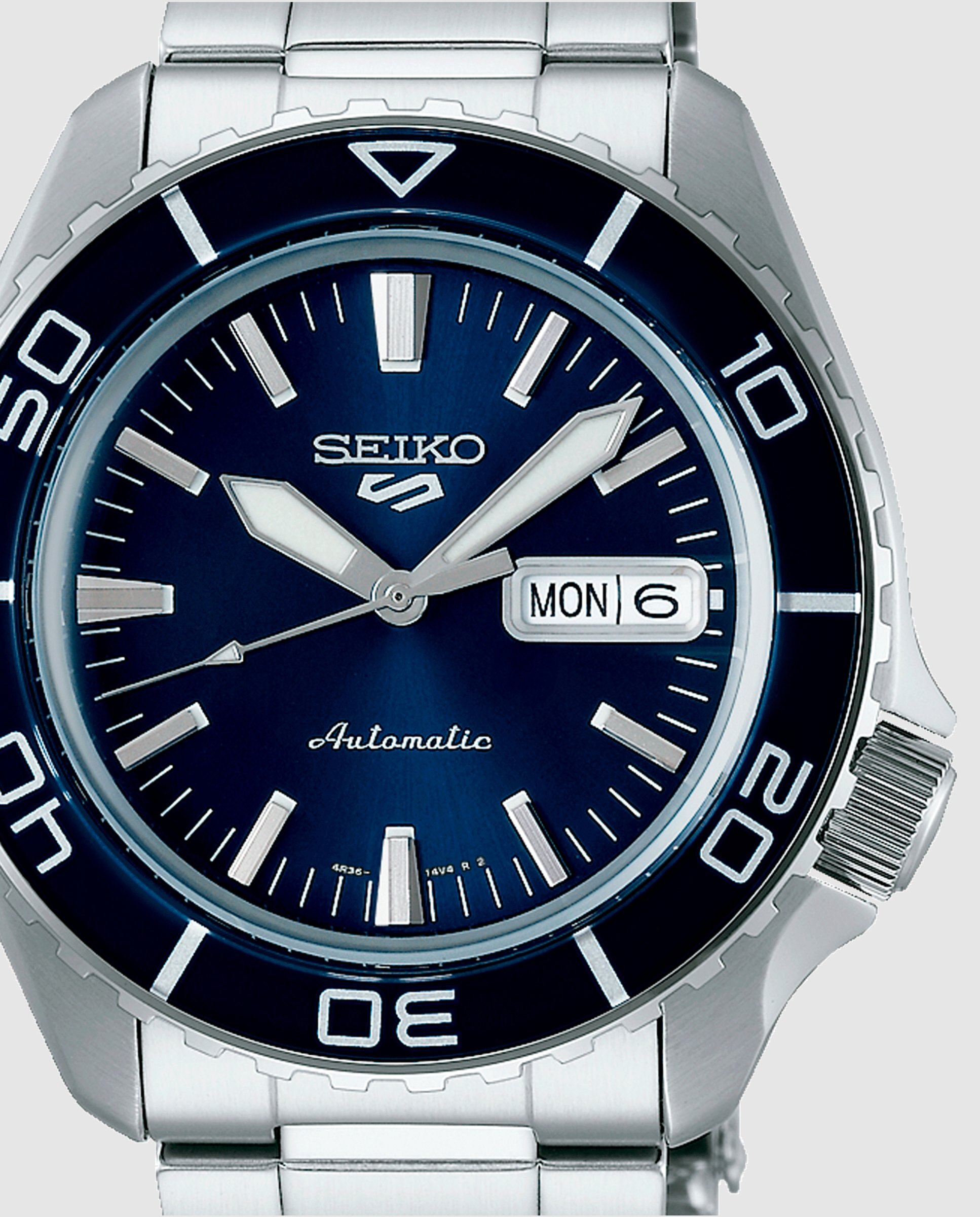 Imagen 2 de Reloj de hombre 5 sports srpk97k1 automático de acero y correa plateada - Plata Plata
