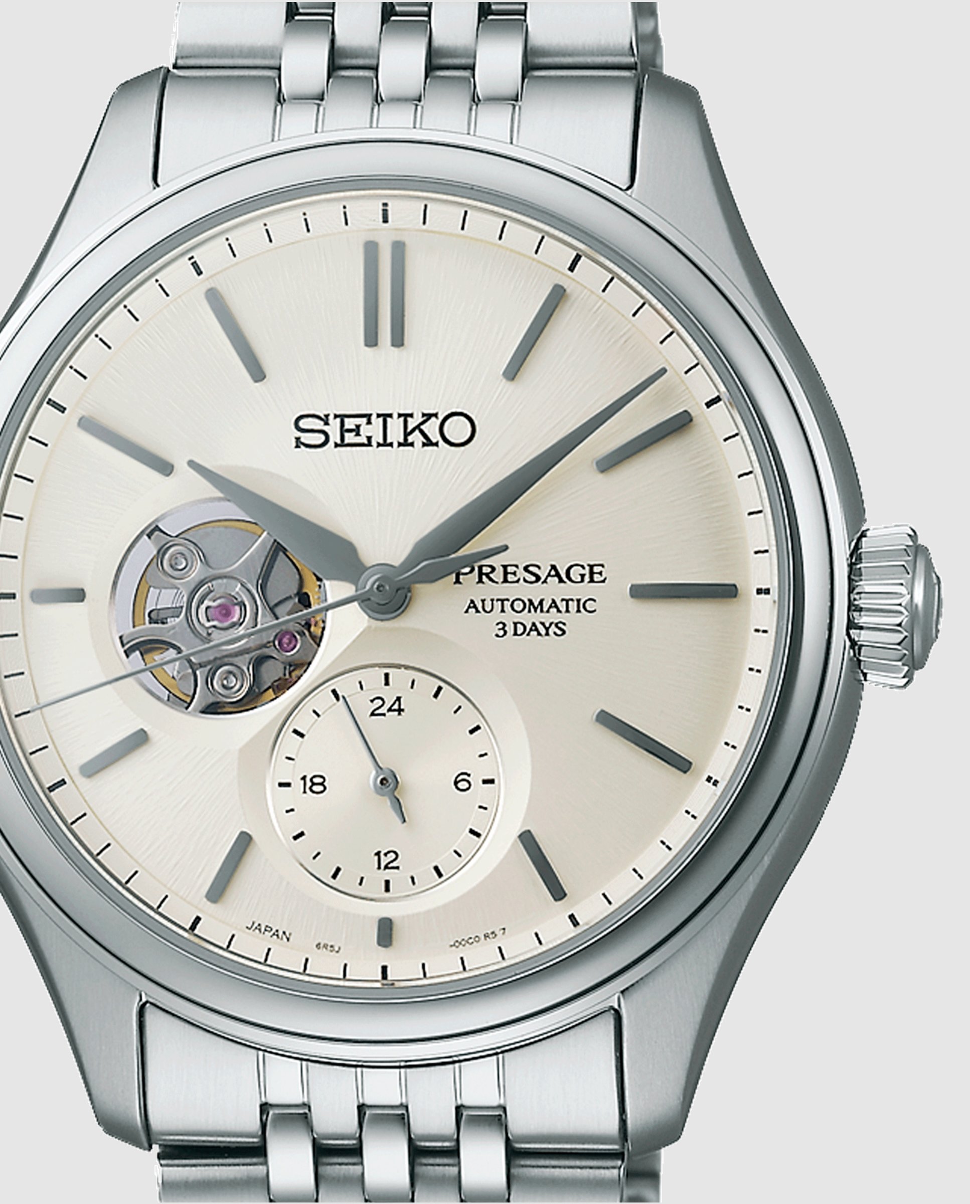 Reloj de hombre presage spb469j1 automático de acero y correa plateada - Seiko - Plata Plata-2