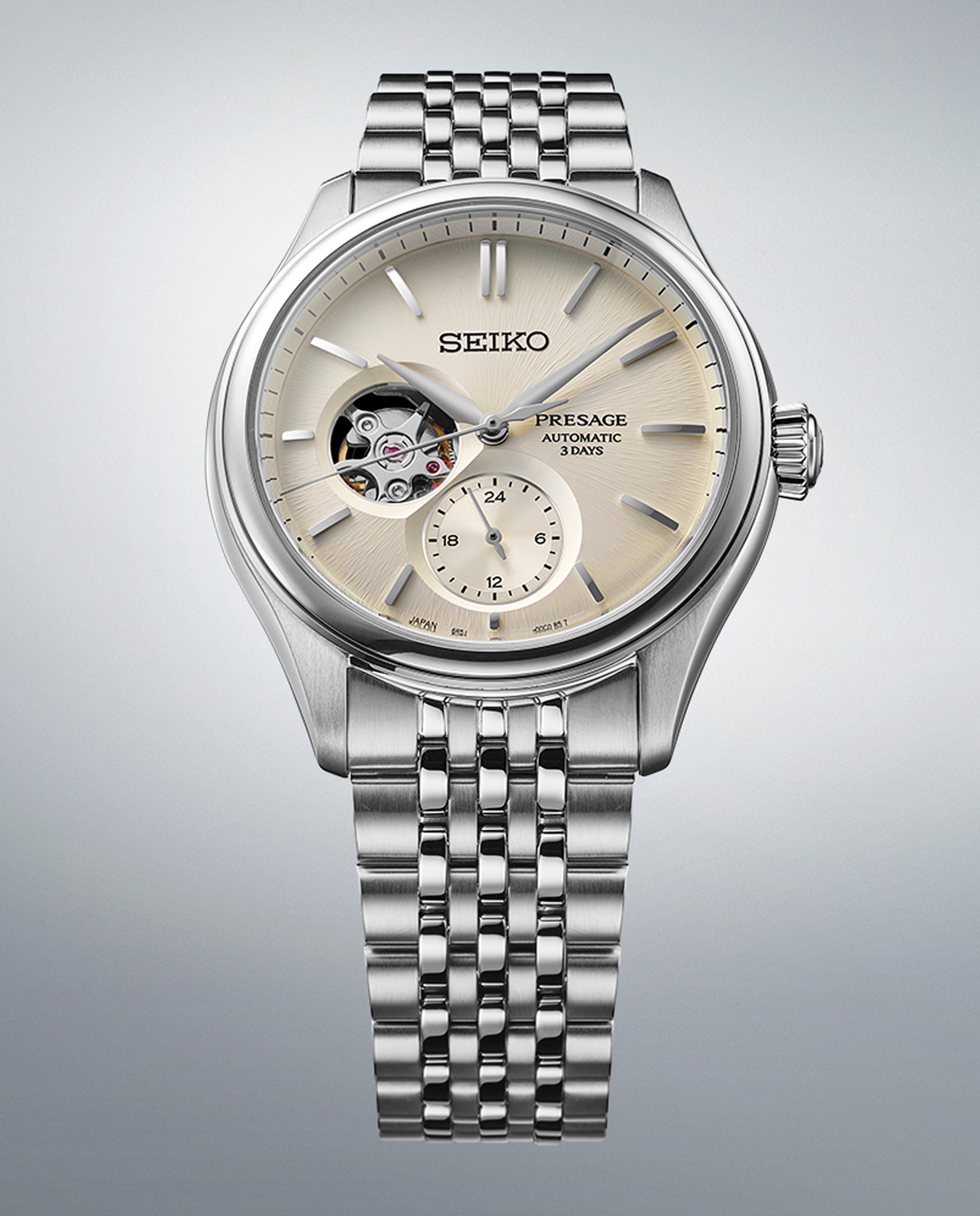 Reloj de hombre presage spb469j1 automático de acero y correa plateada - Seiko - Plata Plata-4