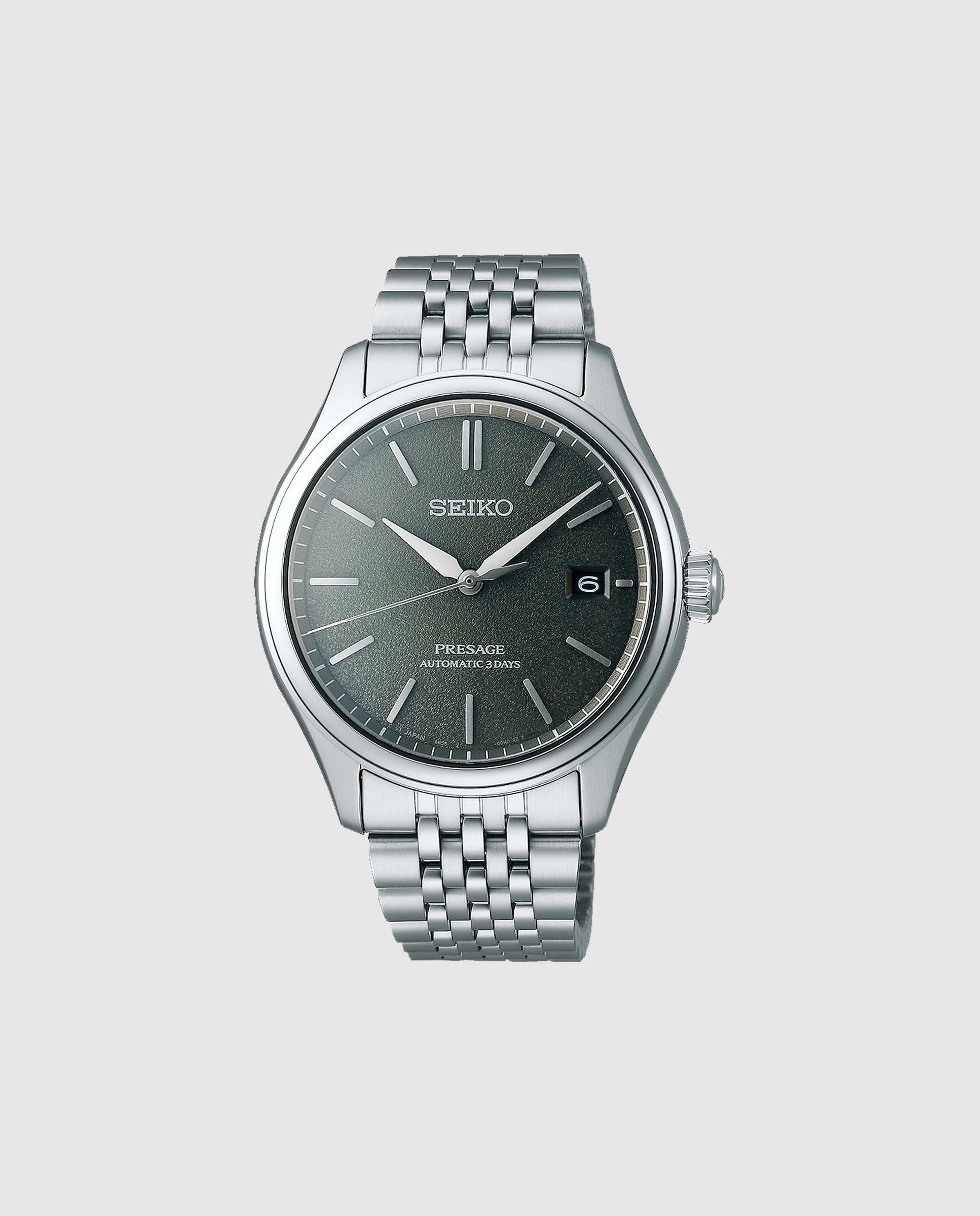 Reloj de hombre presage spb465j1 automático de acero y correa plateada