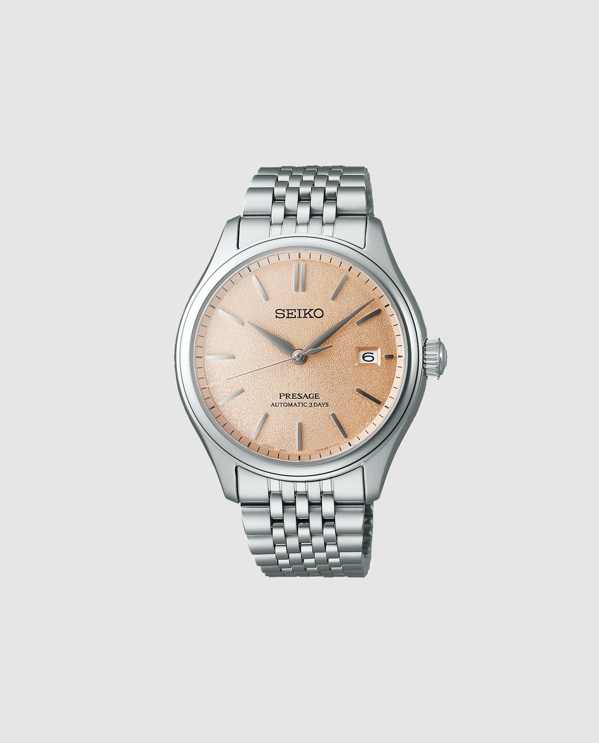 Imagen 1 de Reloj de hombre presage spb467j1 automático de acero y correa plateada Plata