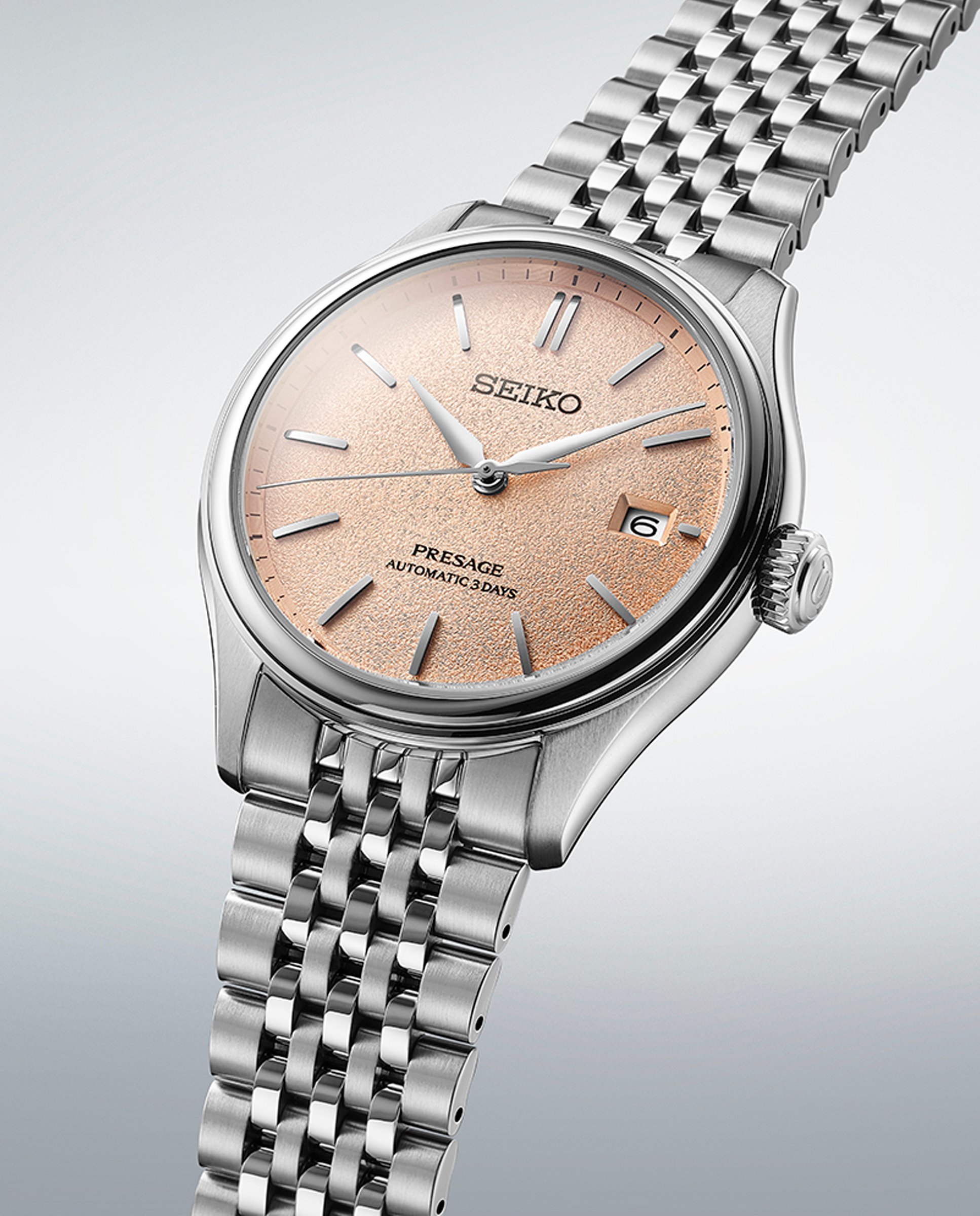 Imagen 3 de Reloj de hombre presage spb467j1 automático de acero y correa plateada - Seiko - Plata Plata