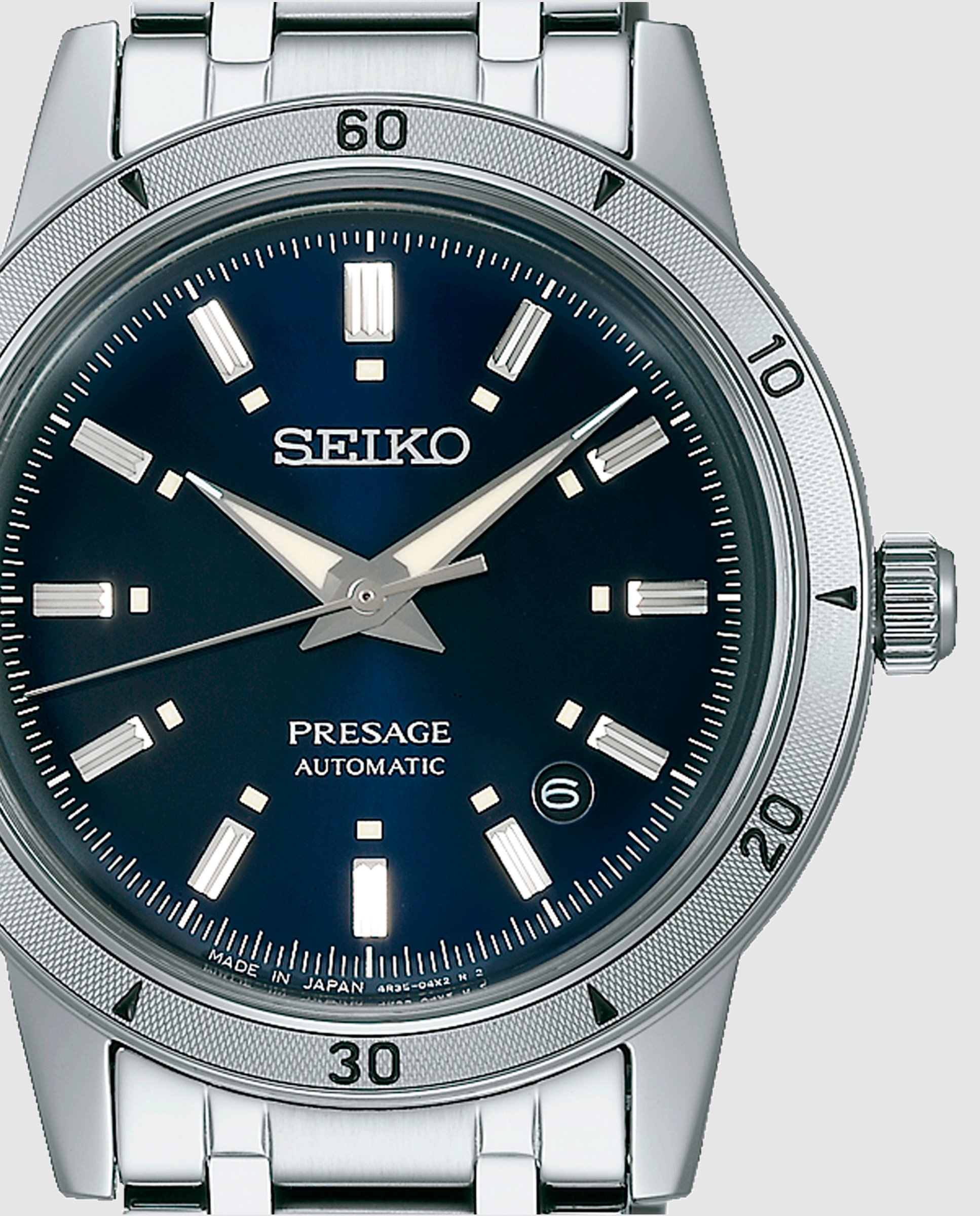 Reloj de hombre presage srpl07j1 automático de acero y correa plateada - Seiko - Plata Plata-2