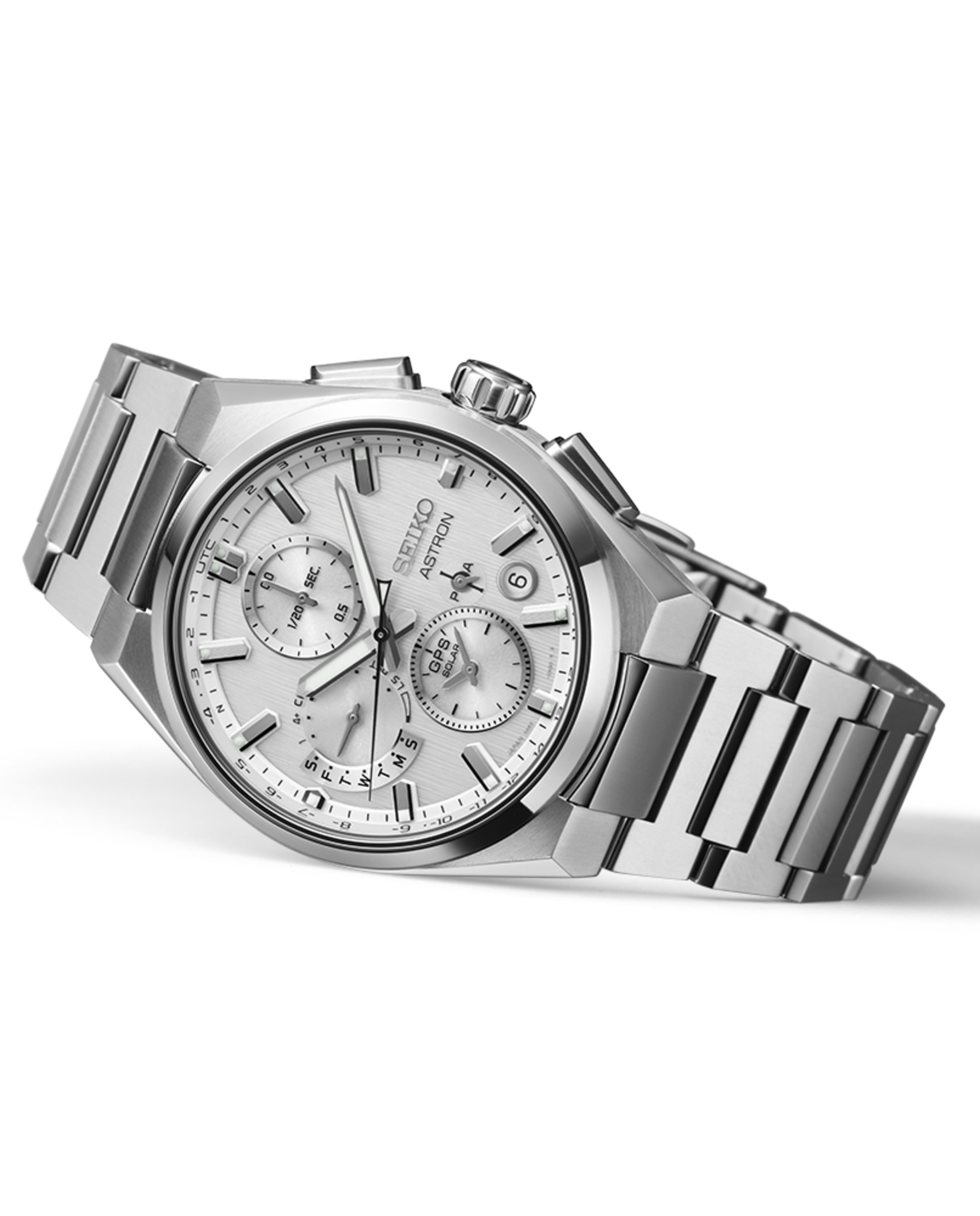 Reloj de hombre astron ssh159j1 de titanio y correa plateada - Seiko - Plata Plata-3