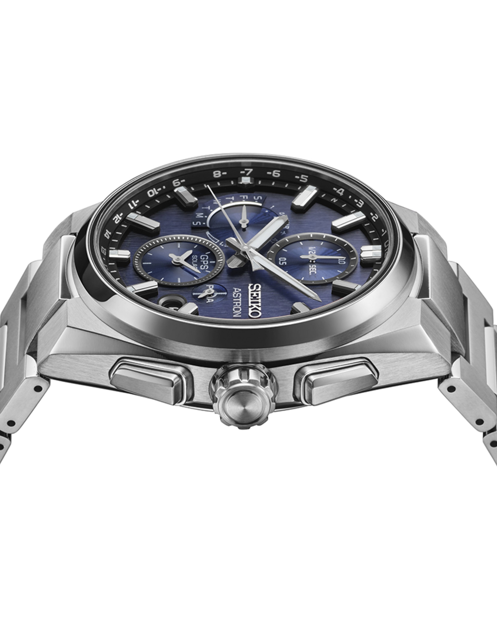 Reloj de hombre astron ssh161j1 de titanio y correa plateada - Seiko - Plata Plata-4