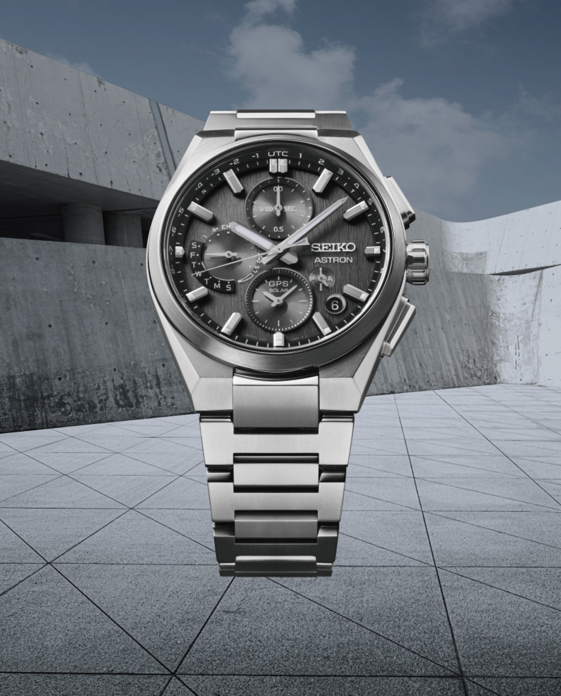 Reloj de hombre astron ssh163j1 de titanio y correa plateada - Seiko - Plata Plata-3