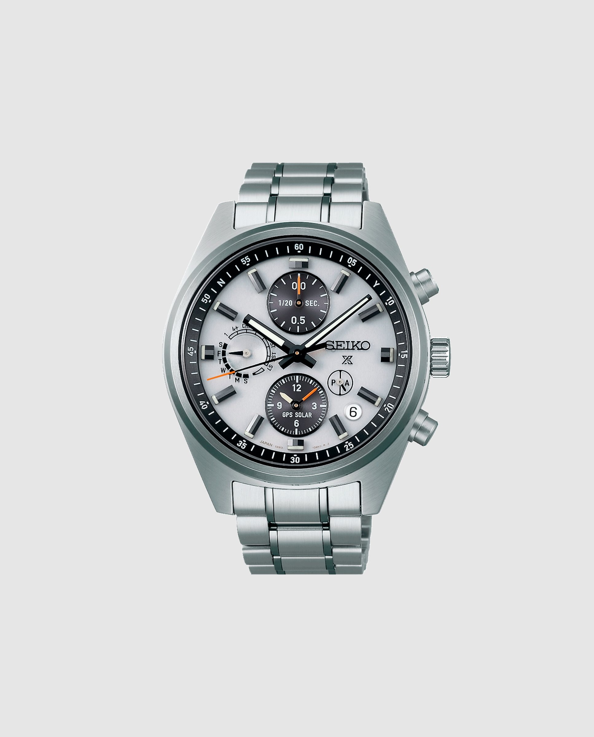 Imagen 0 de Reloj de hombre prospex ssh165j1 de acero y correa plateada Plata