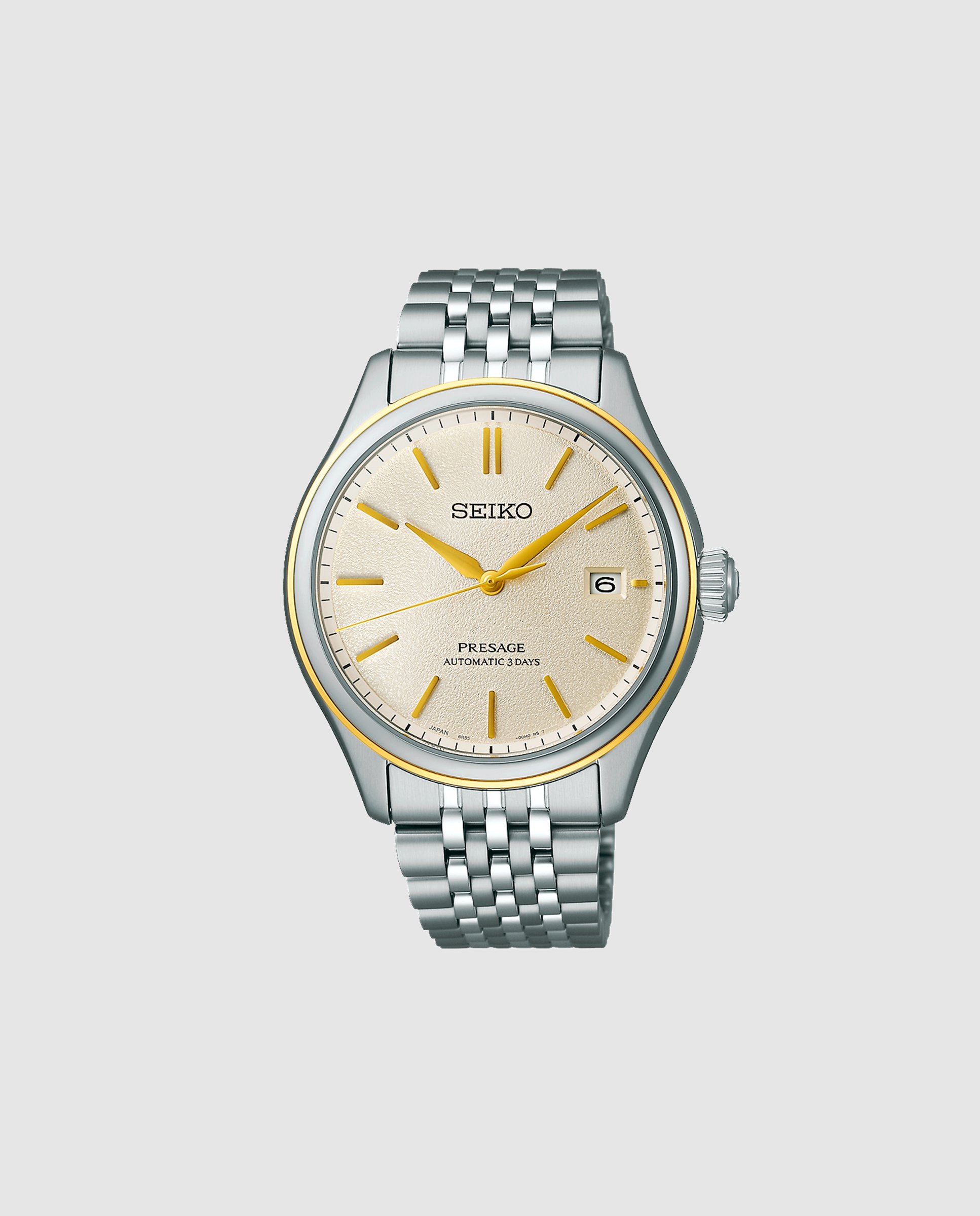 Imagen 0 de Reloj de hombre presage spb478j1 automático de acero y correa plateada Plata