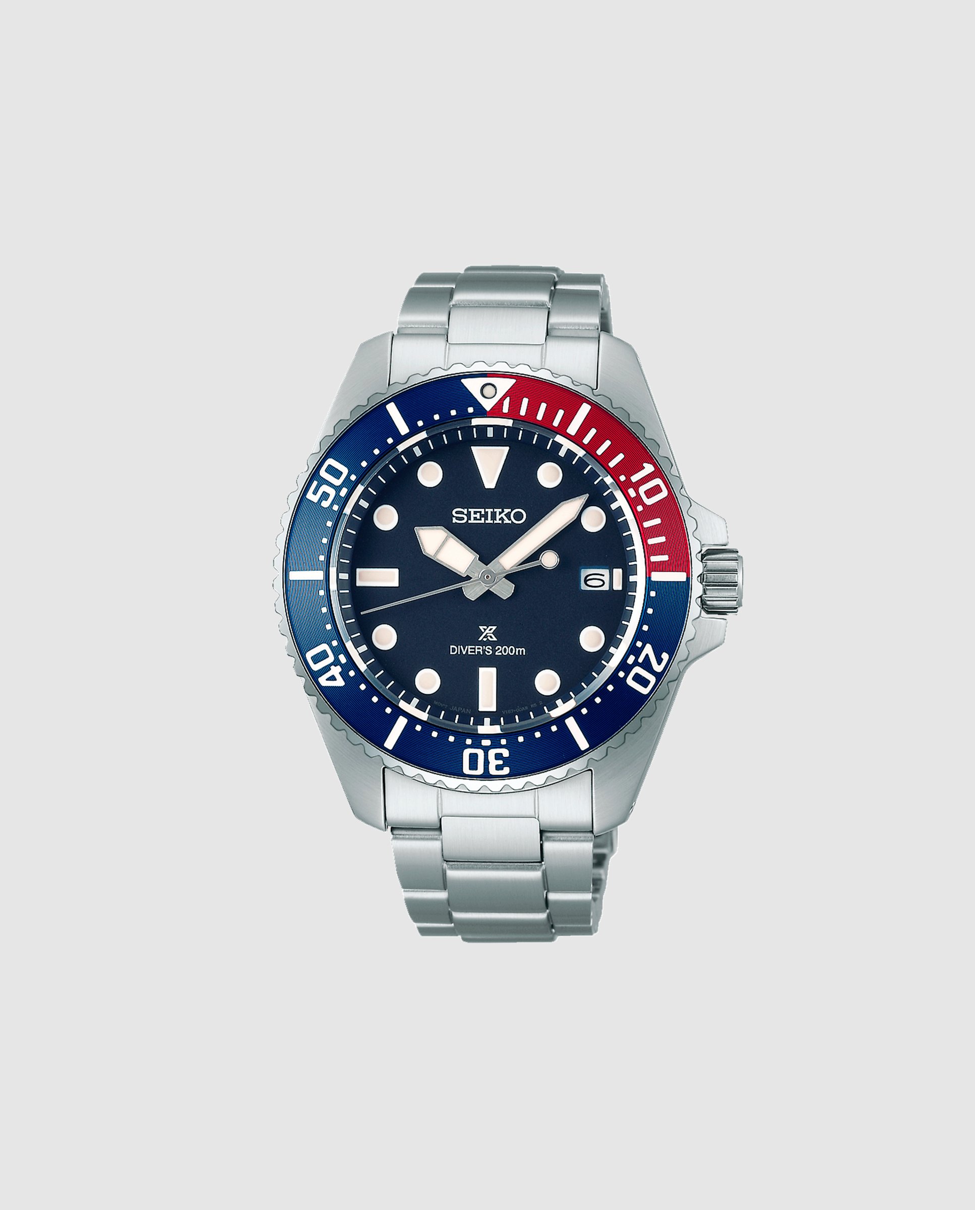 Imagen 0 de Reloj de hombre prospex sne595p1 de acero y correa plateada Plata