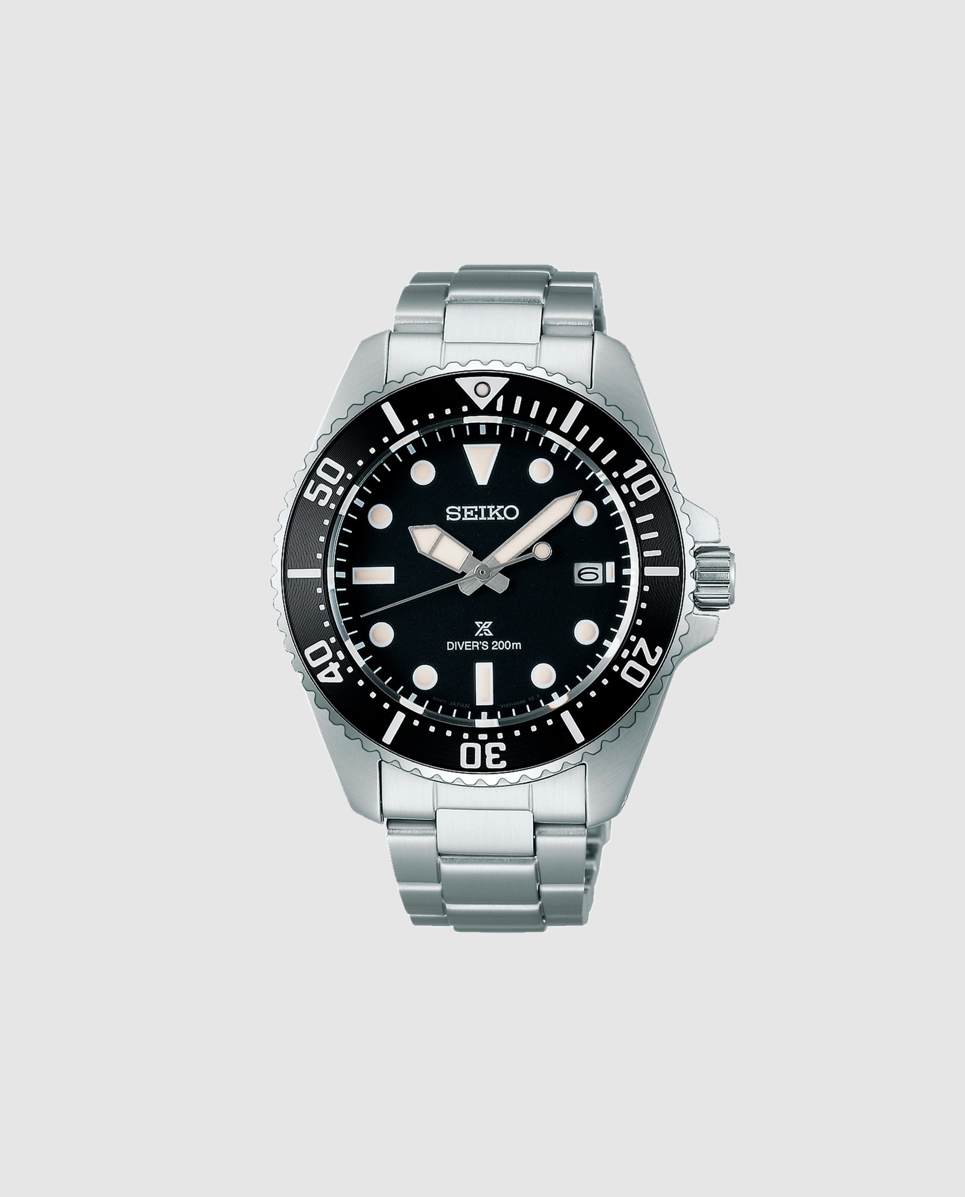 Imagen 0 de Reloj de hombre prospex sne597p1 de acero y correa plateada Plata
