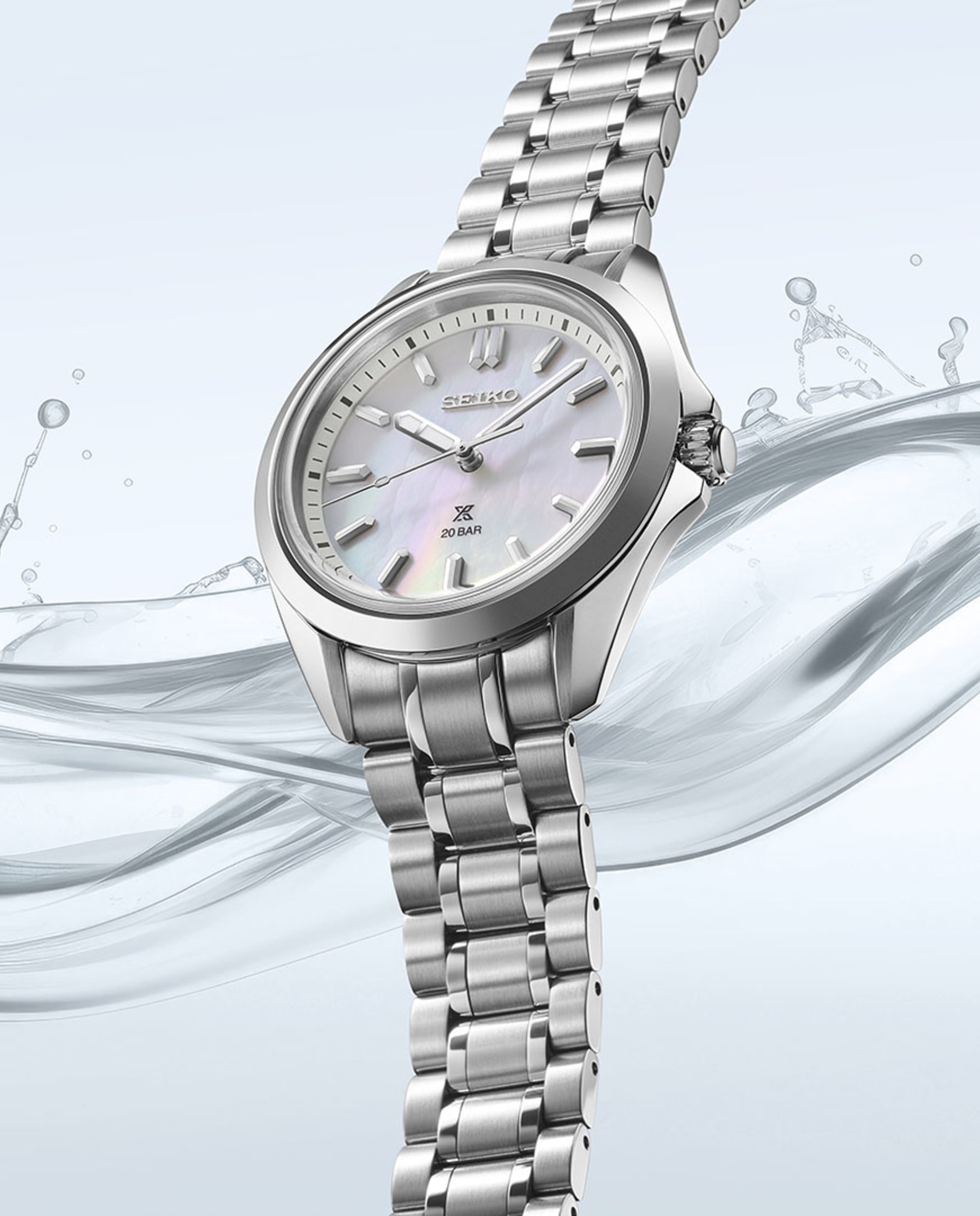Reloj de mujer prospex sur605j1 de acero y correa plateada - Seiko - Plata Plata-3