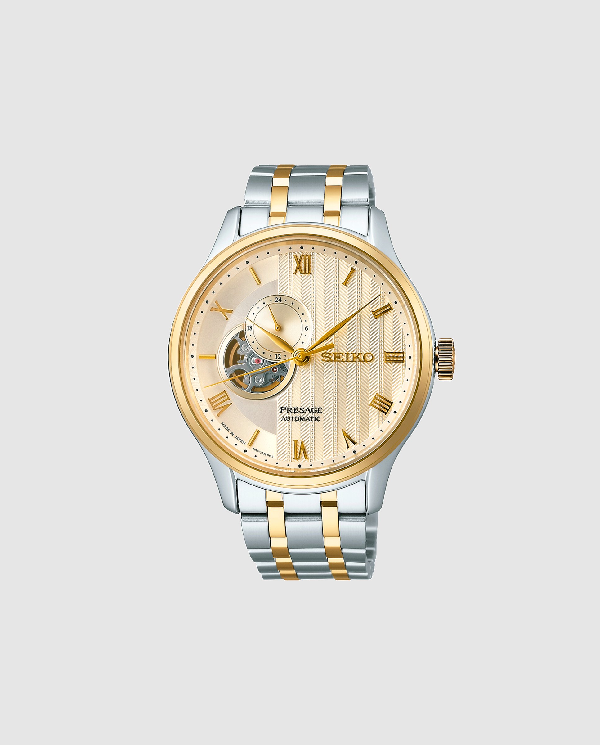 Imagen 0 de Reloj de hombre presage ssa464j1 automático de acero y correa plateada Plata