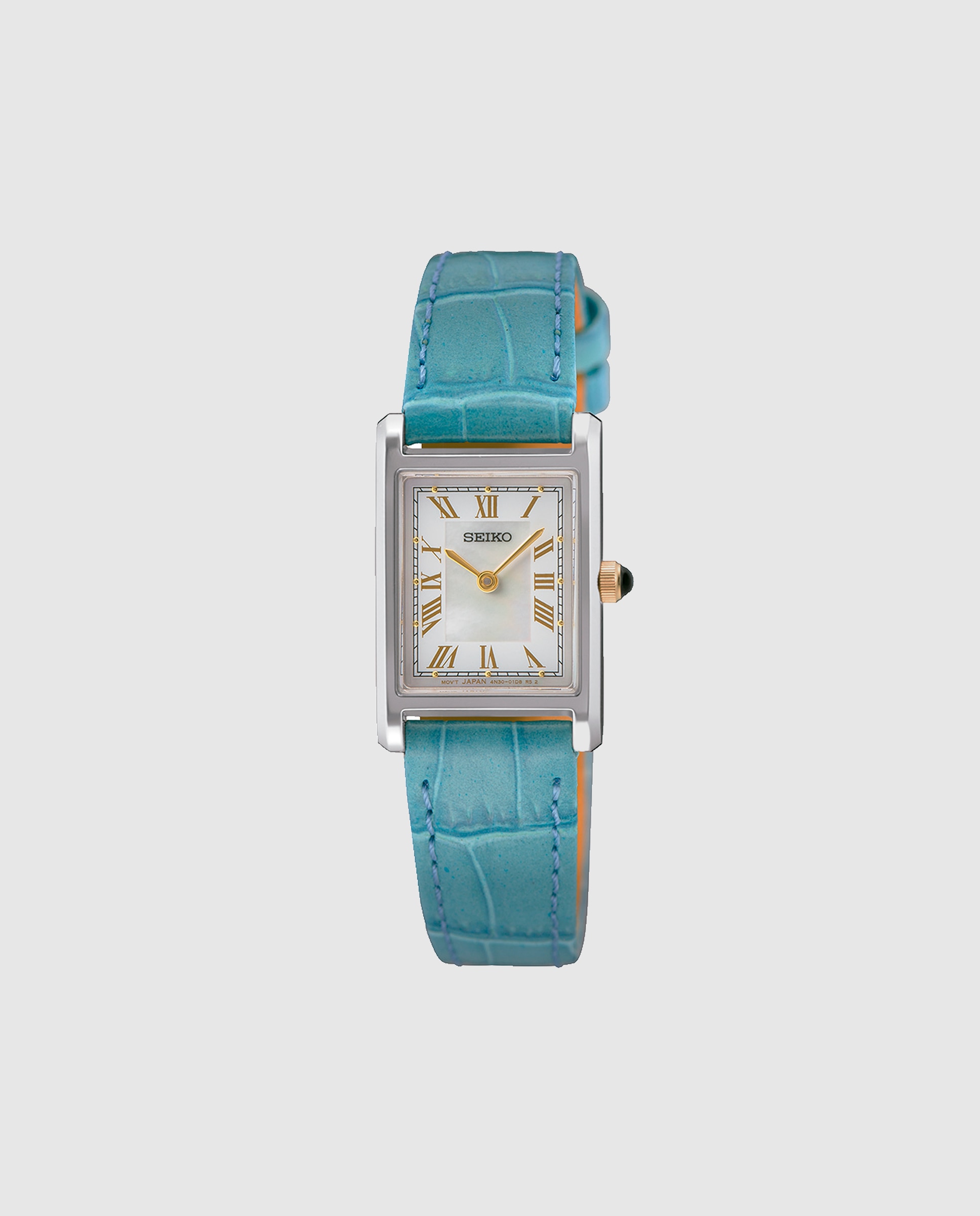 Reloj de mujer ladies swr101p1 de piel y correa - Seiko - Azul Azul-1