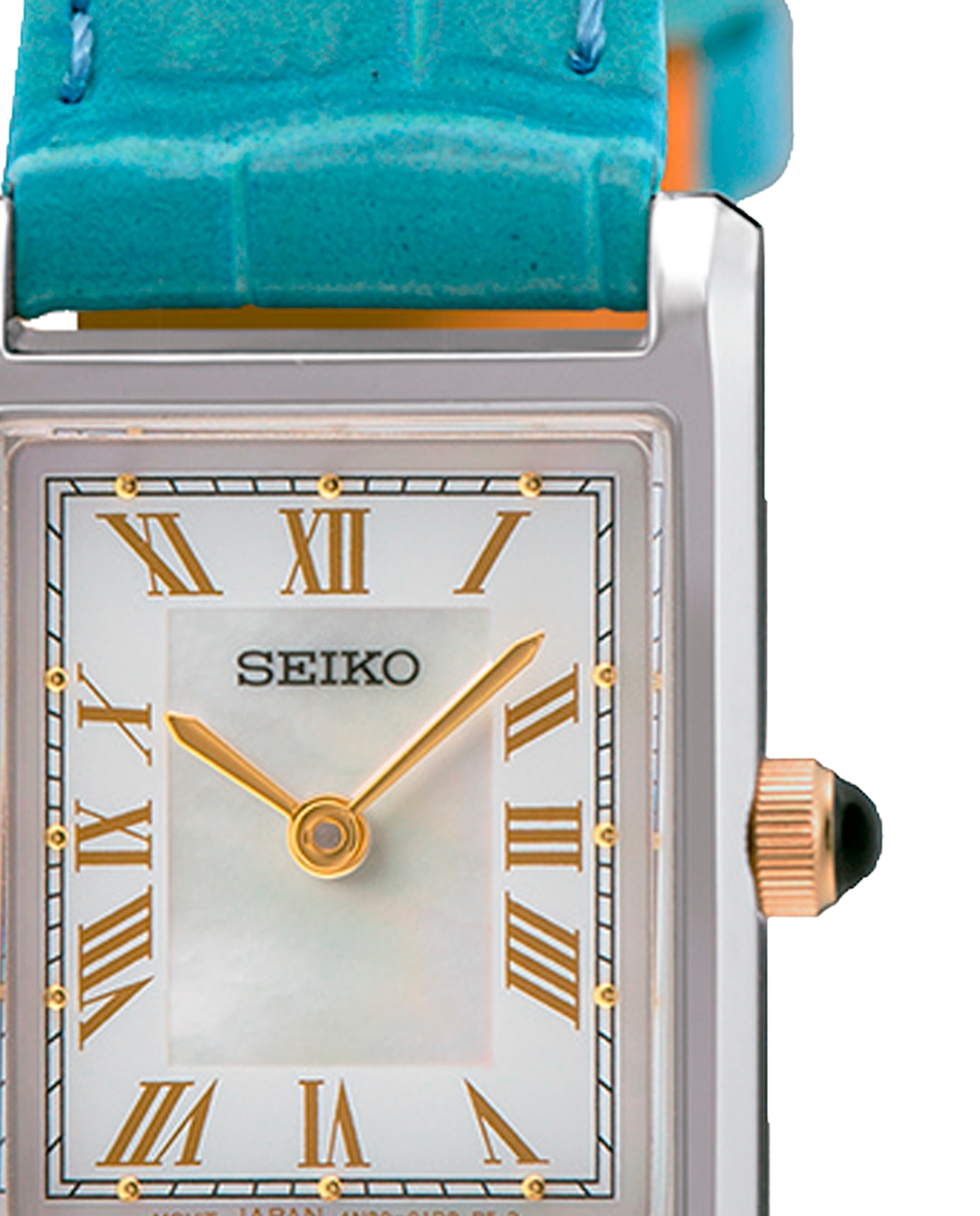 Reloj de mujer ladies swr101p1 de piel y correa - Seiko - Azul Azul-2