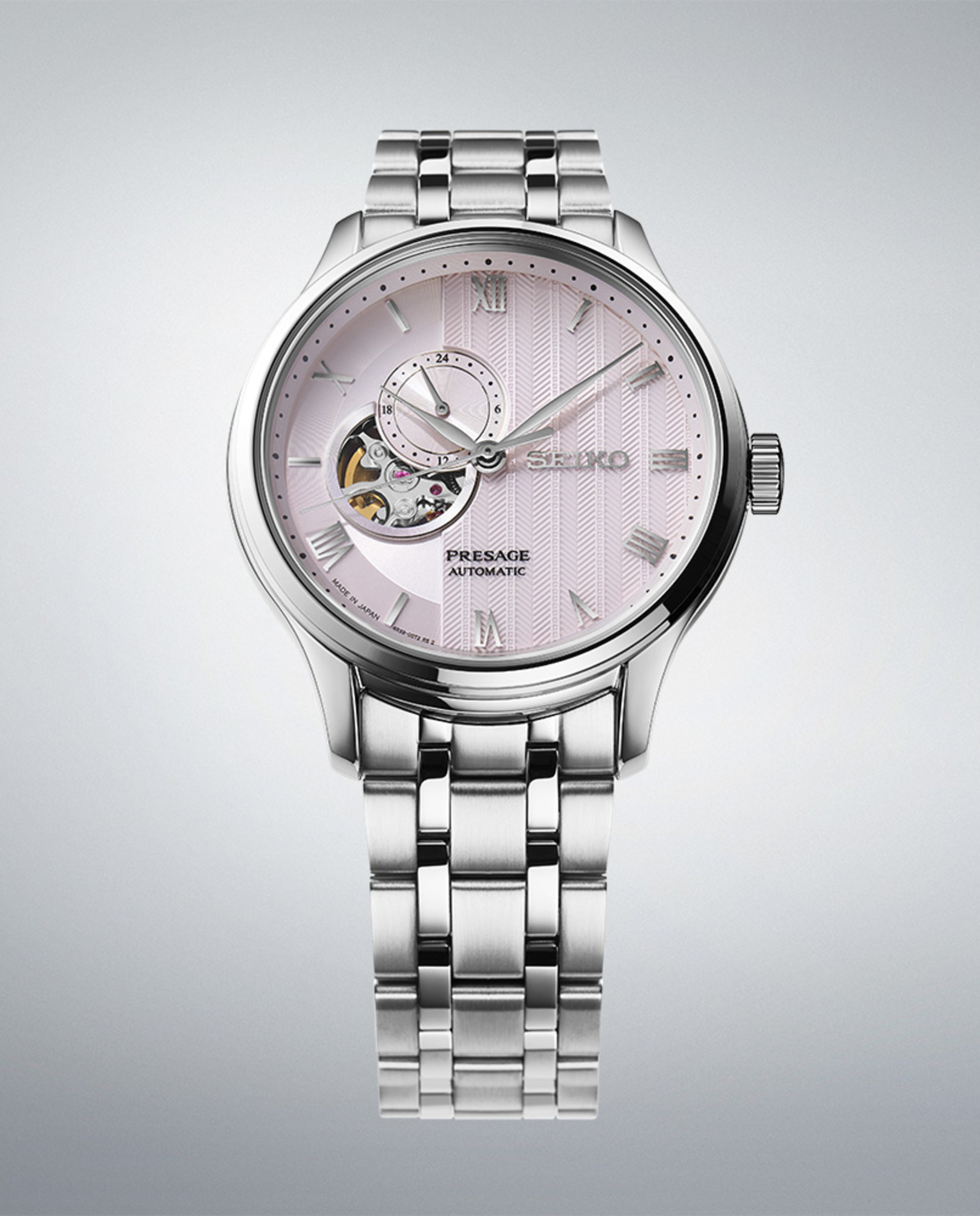 Reloj de hombre presage ssa465j1 automático de acero y correa plateada - Seiko - Plata Plata-4