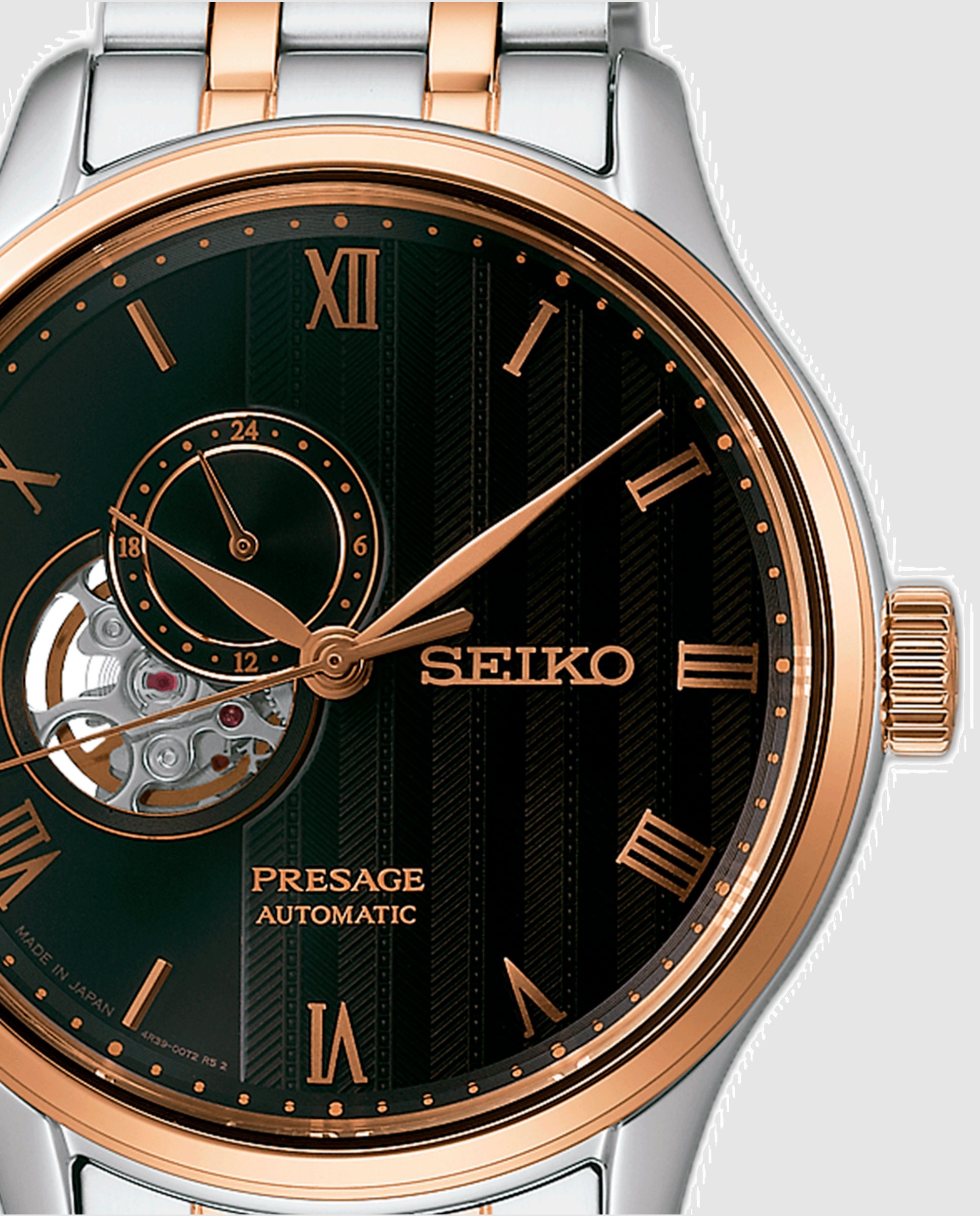 Reloj de hombre presage ssa466j1 automático de acero y correa plateada - Seiko - Plata Plata-2