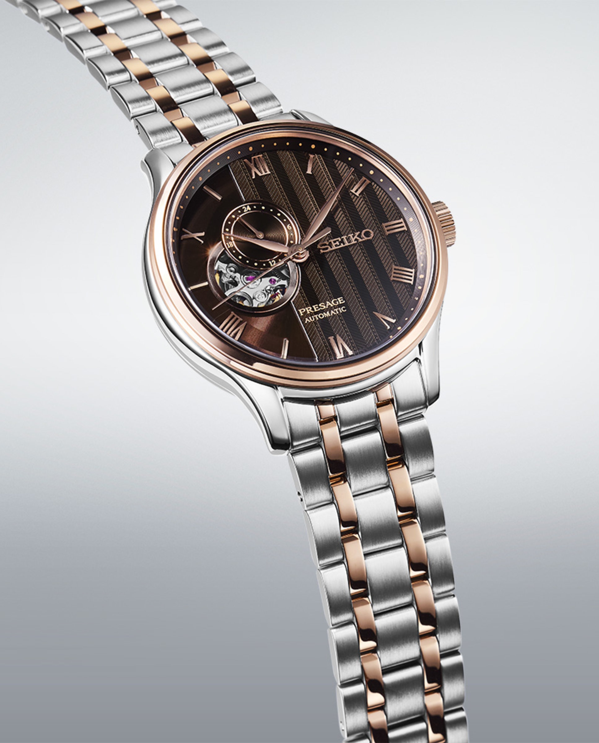 Reloj de hombre presage ssa466j1 automático de acero y correa plateada - Seiko - Plata Plata-3